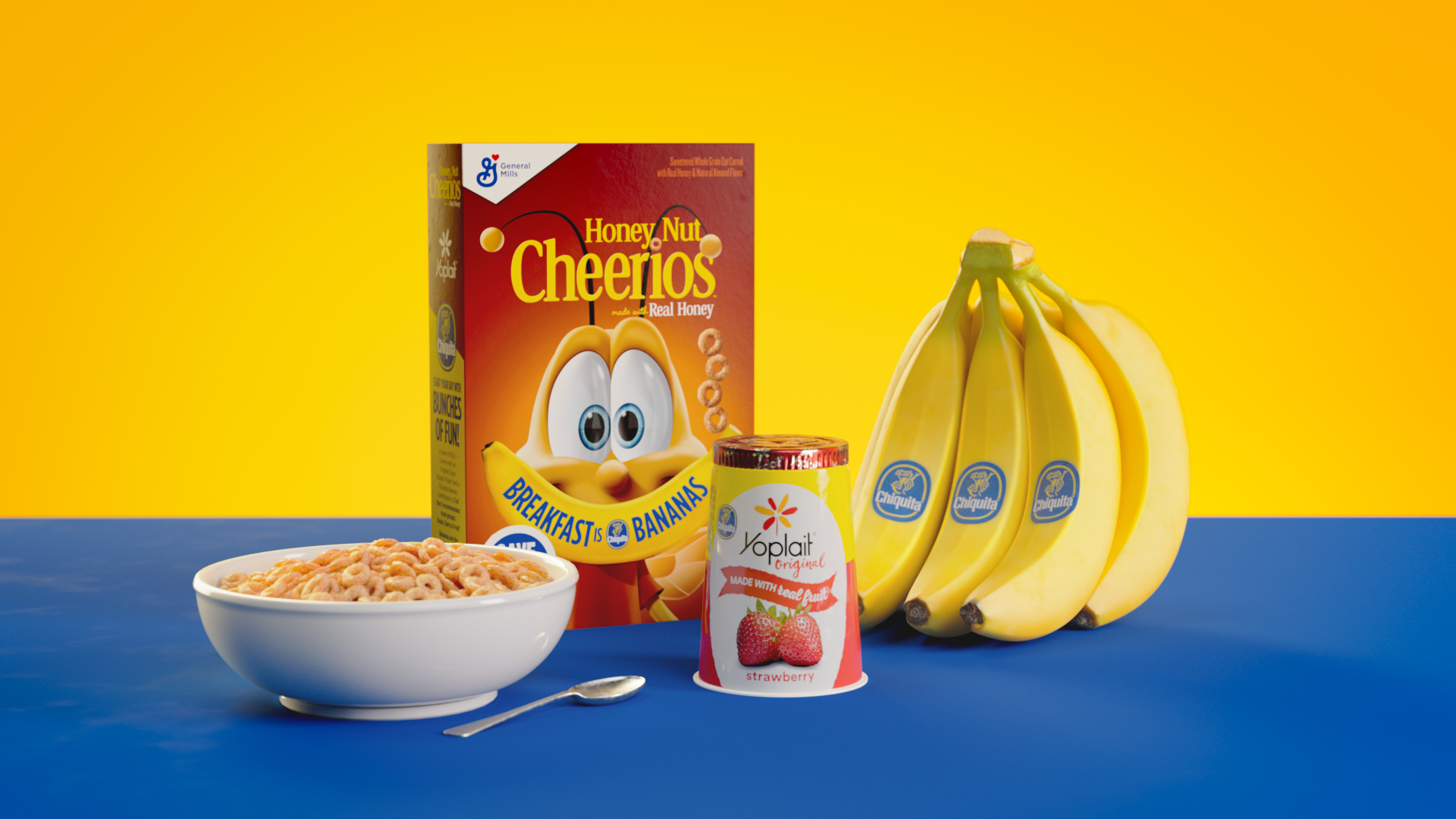 Cheerios and Chiquita Banana Lookdev