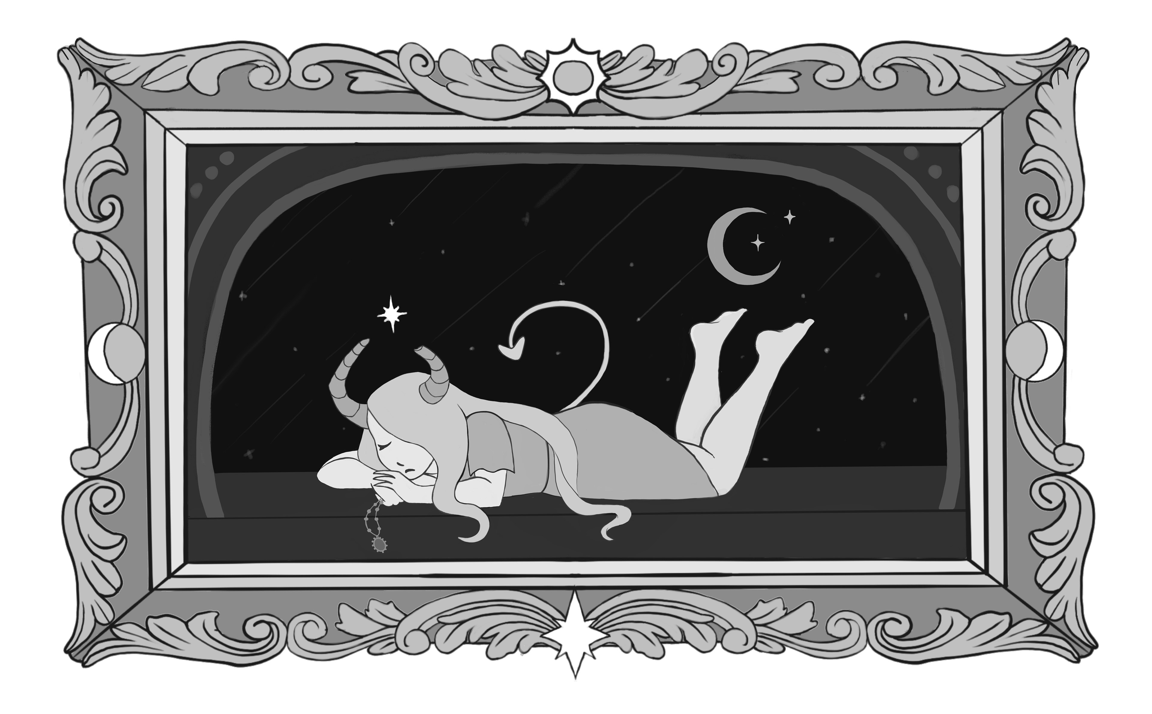 Final B&W sketch chosen for film