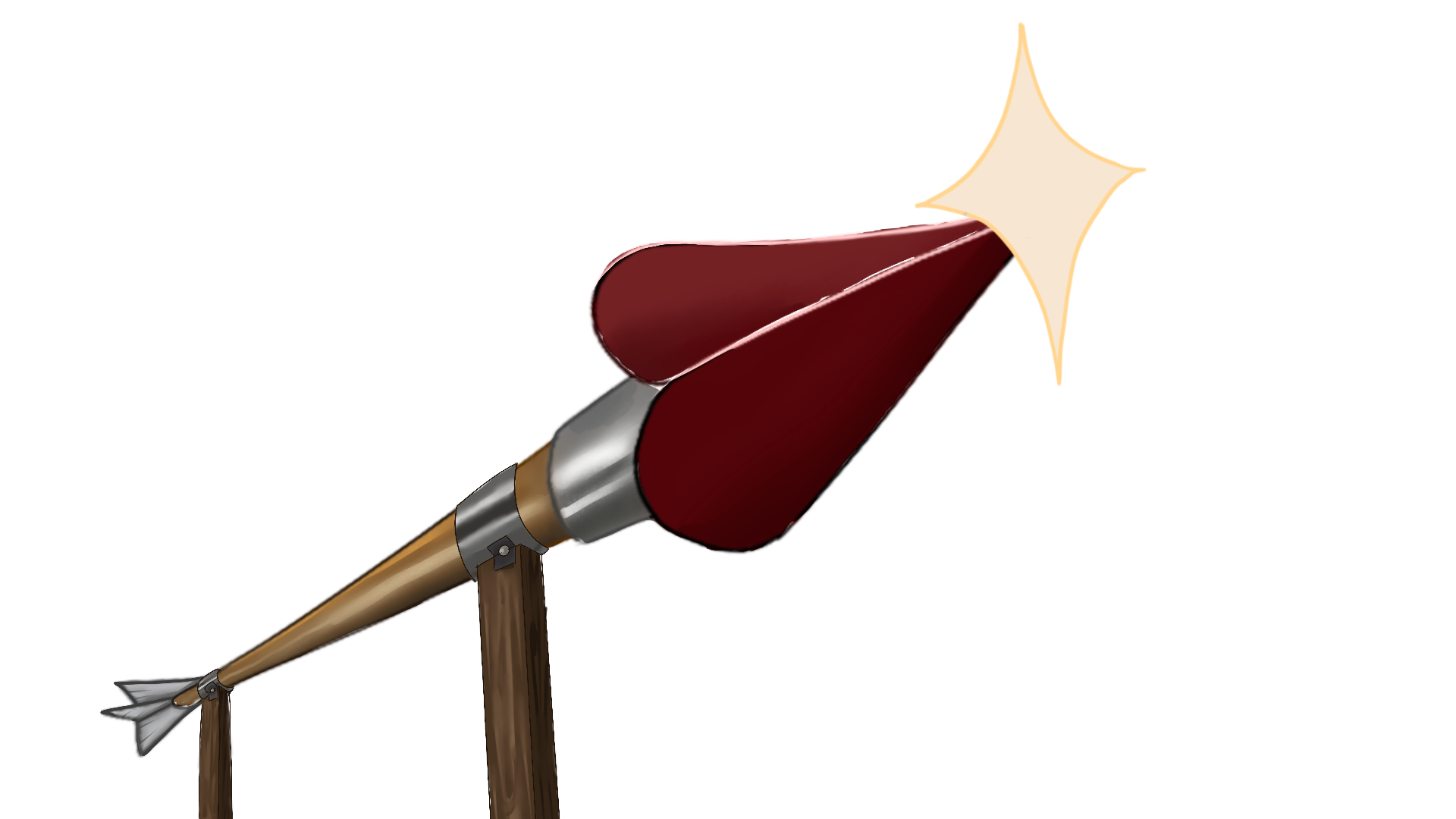 Cupid's arrow used to pop contestants