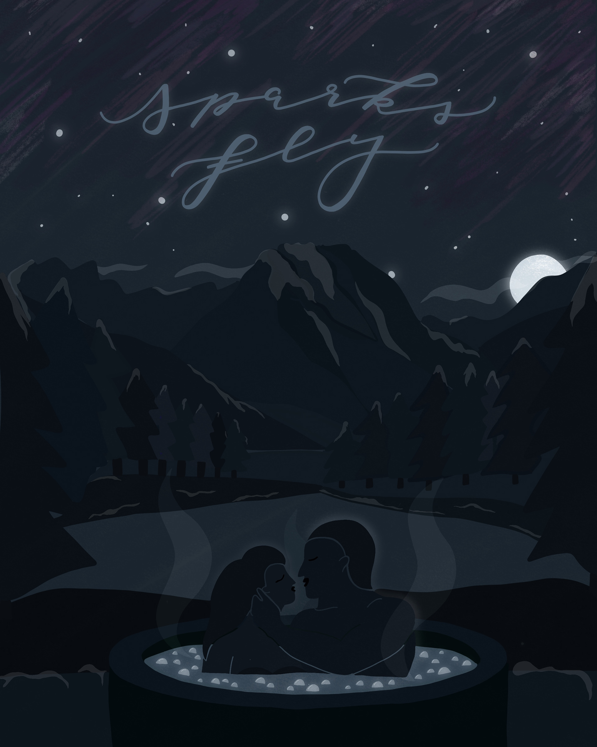 Commissioned Anniversary illustration for Rachel & Luke.