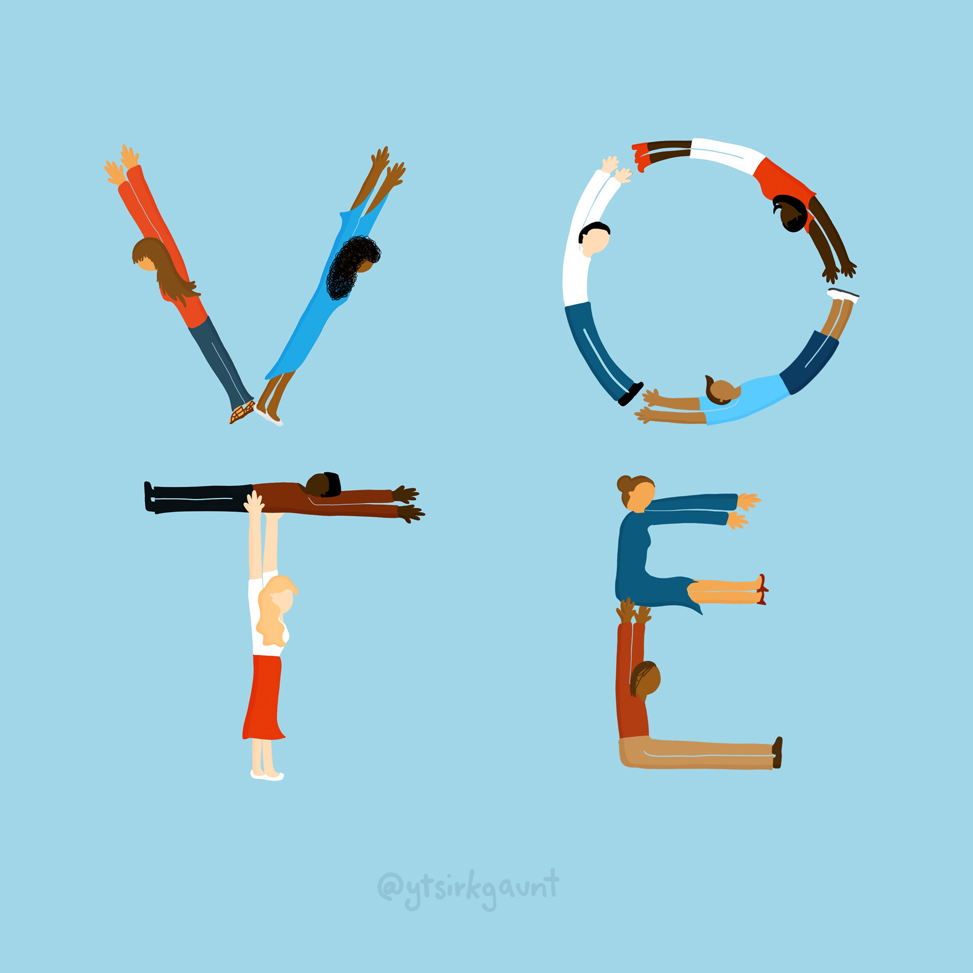 Social Illustration for Explore Inbound for Voting Day!