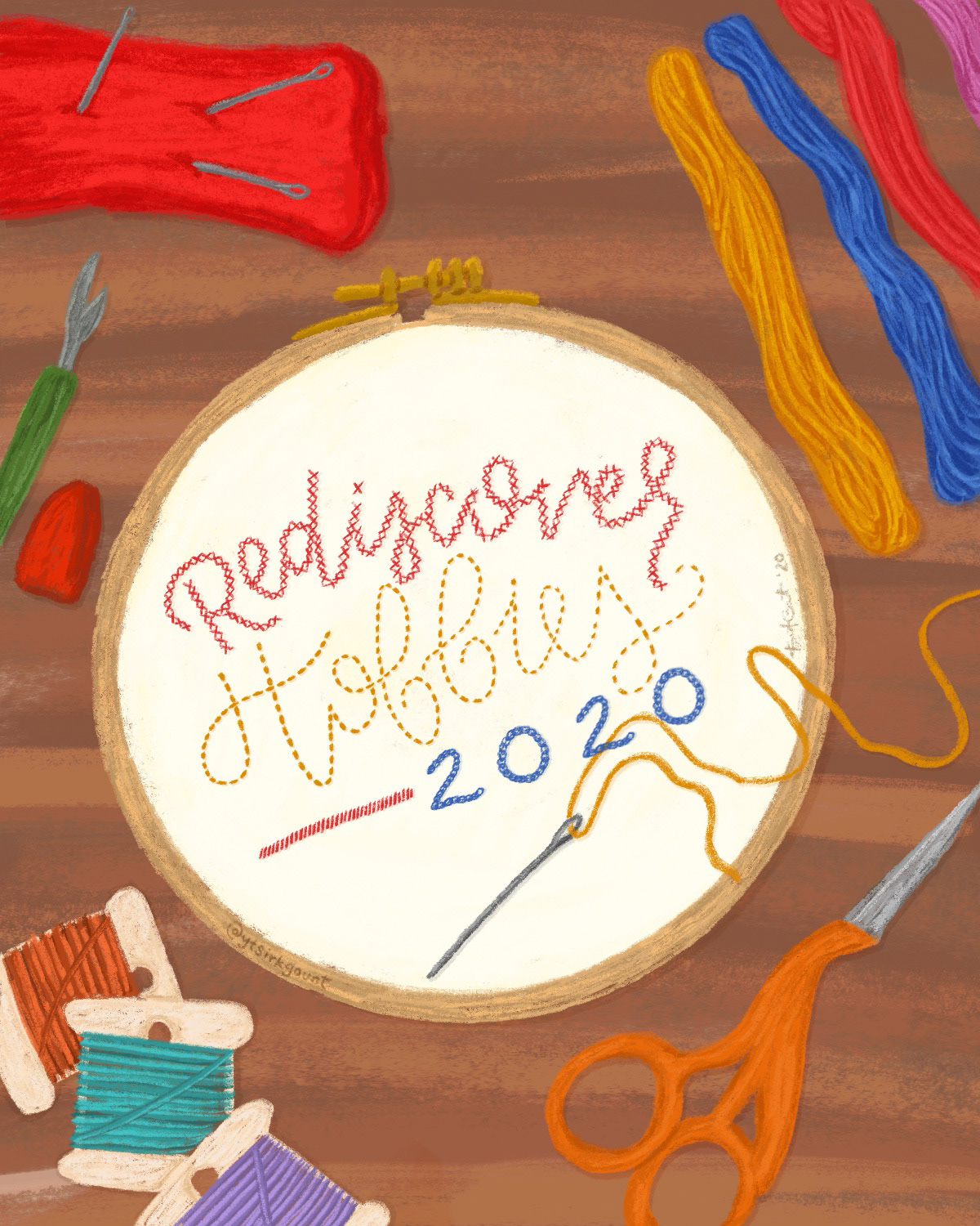 Personal illustration - Jan 2020 - New Years Resolution.