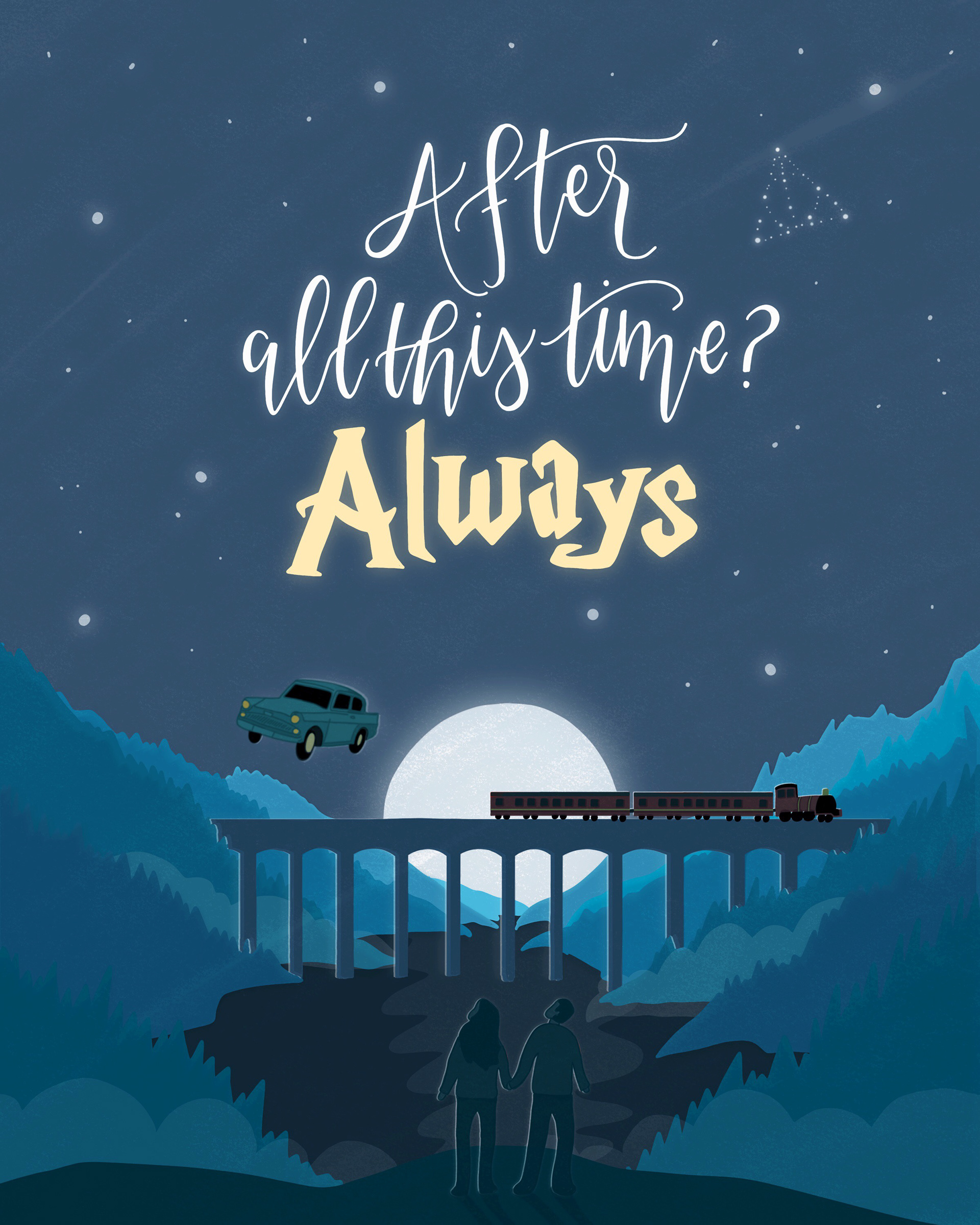 Custom Illustration created for Anniversary Gift