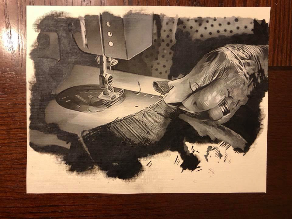 "The Lost Art" | Photo printed on canvas paper & charcoal