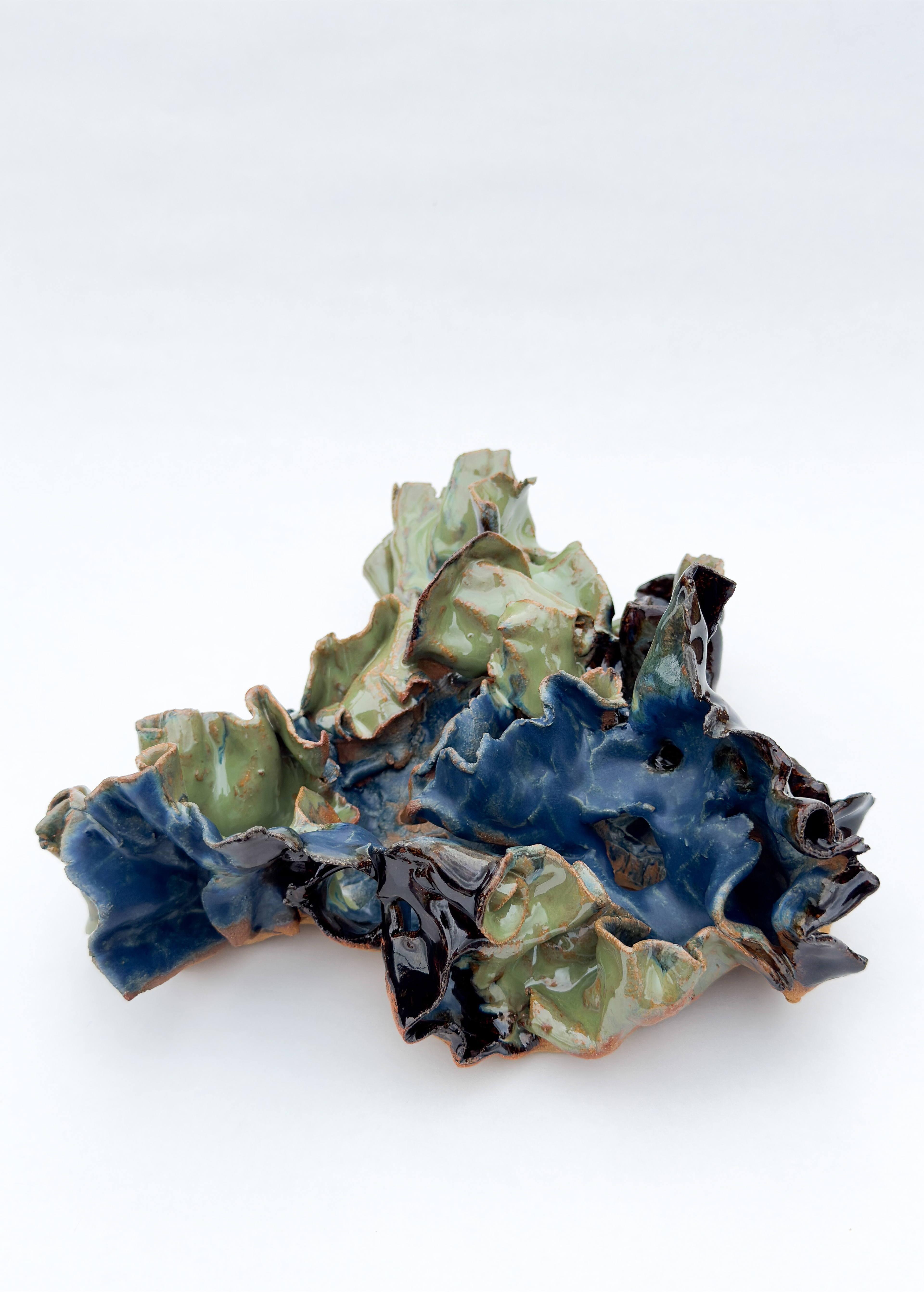 Coral Form No. 28, 2026, Stoneware & Glaze, 9.5"x 10"x4.5"