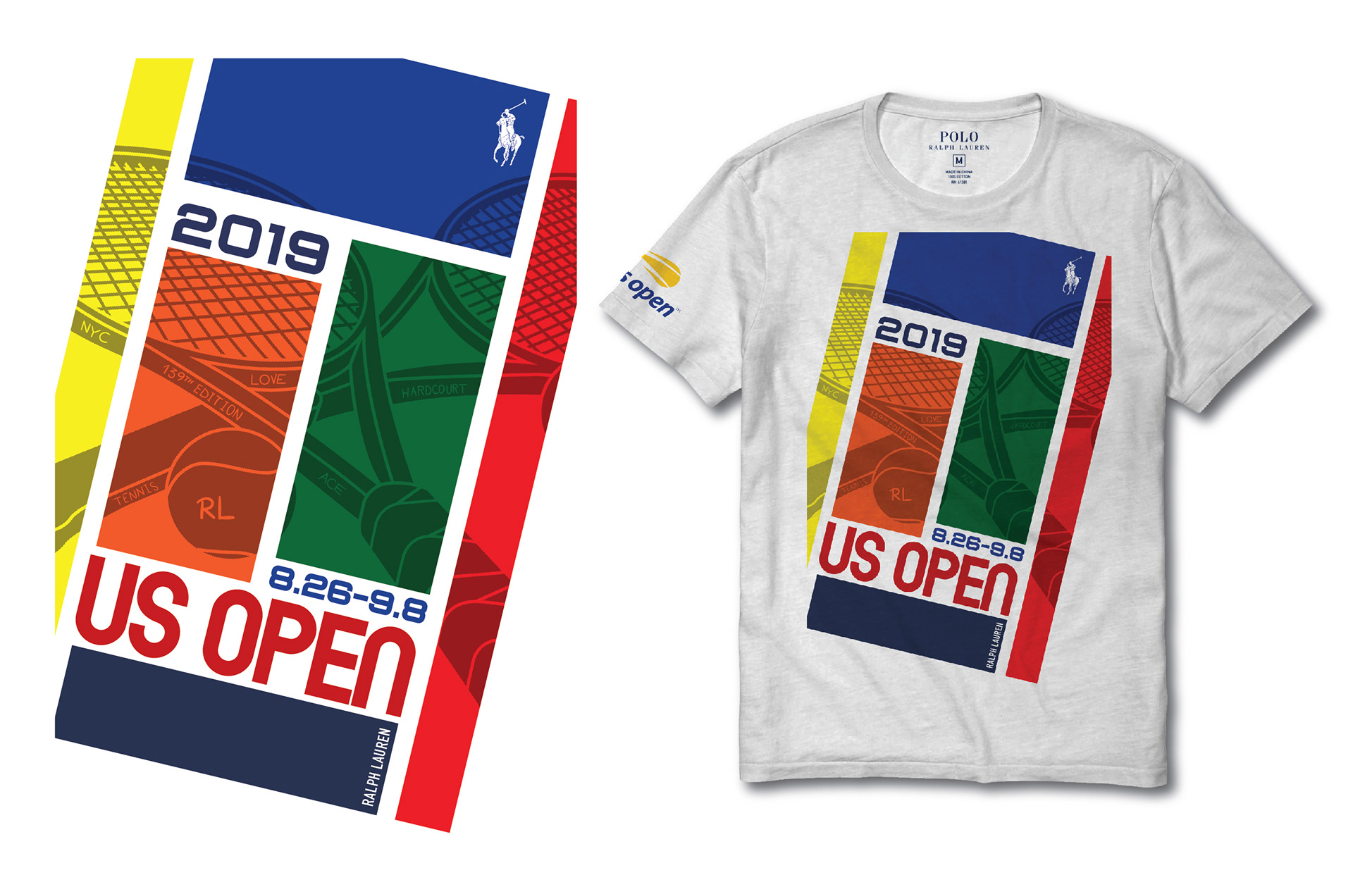 US Open 2019 Rainbow Court Tee