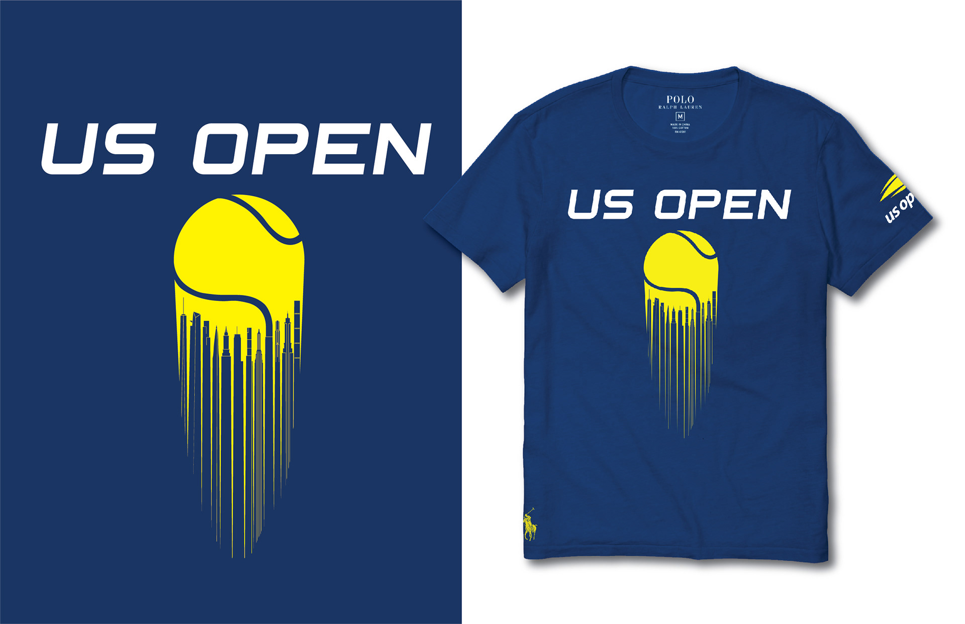 US Open 2020 Skyline Ball Tee