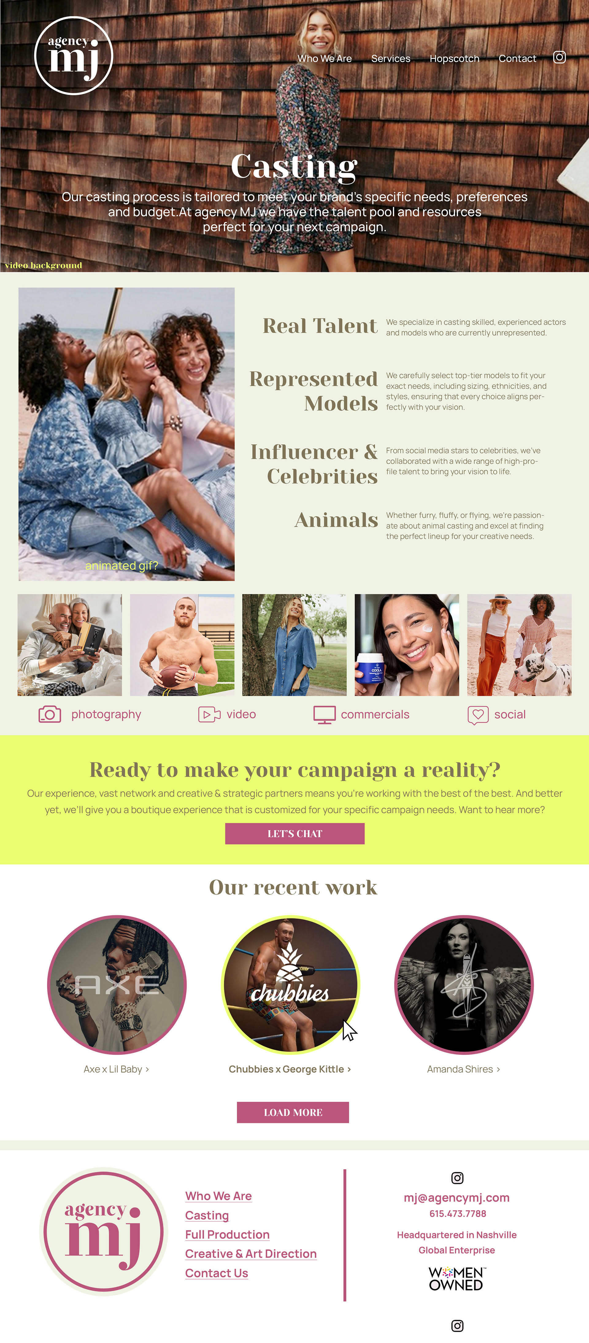 Casting Page option