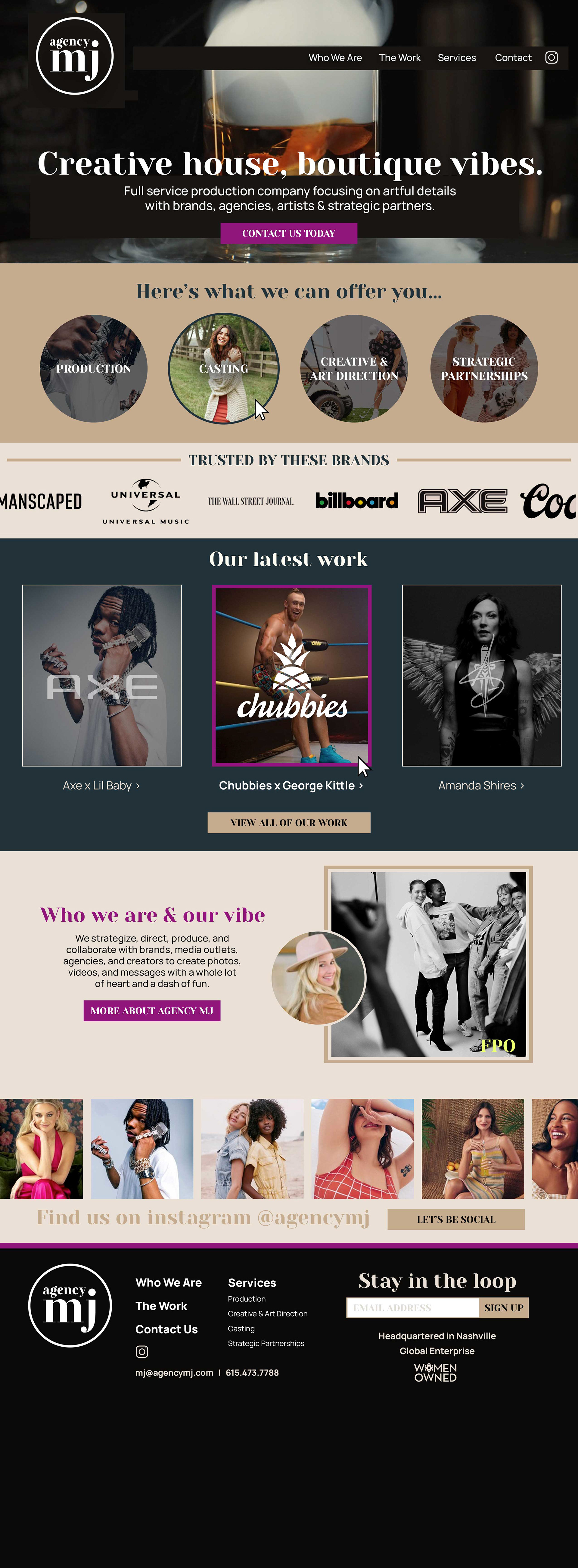 Homepage Option 1