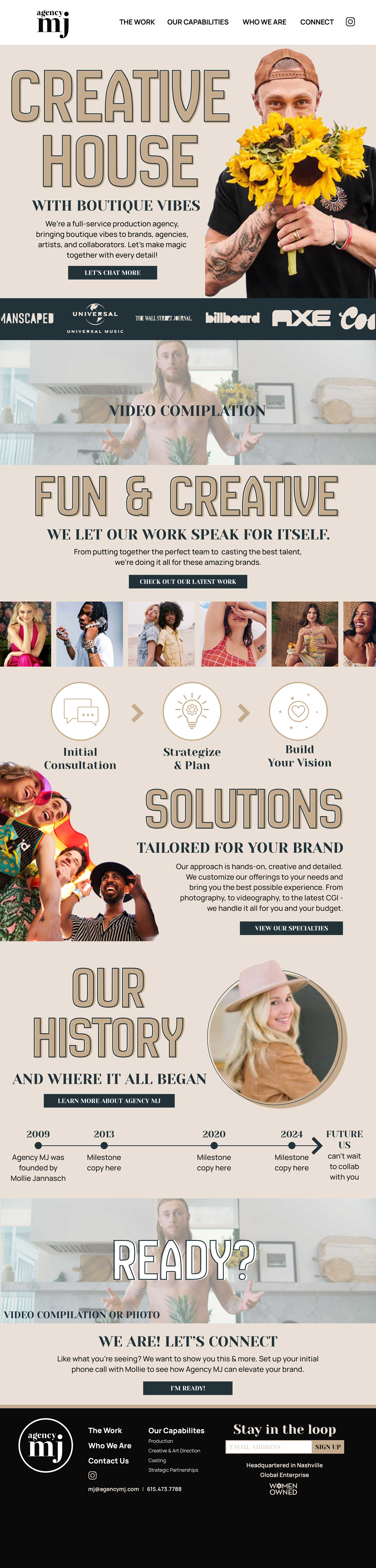 Homepage option 2