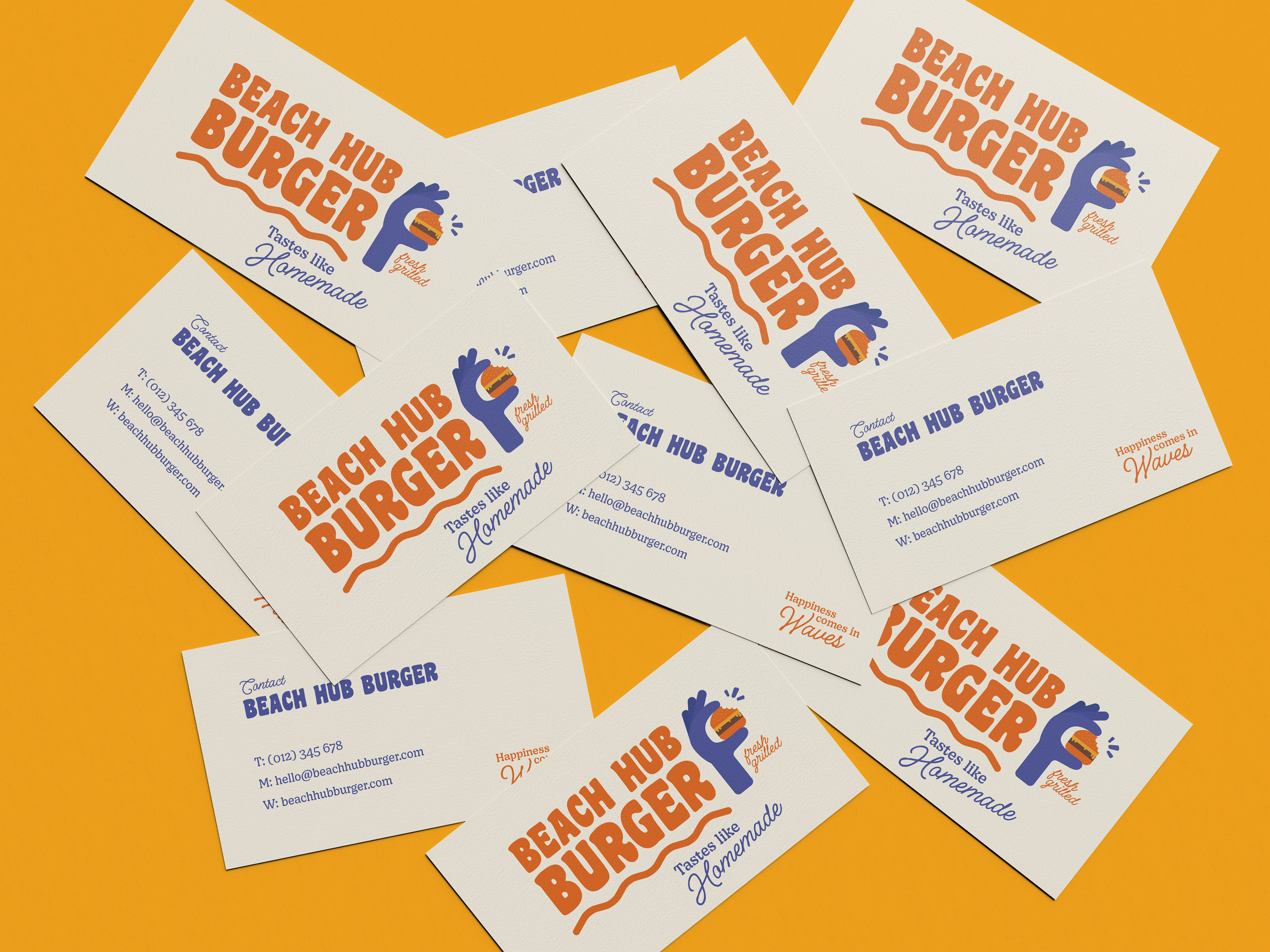 Business Cards with the restaurants logo and contact informations