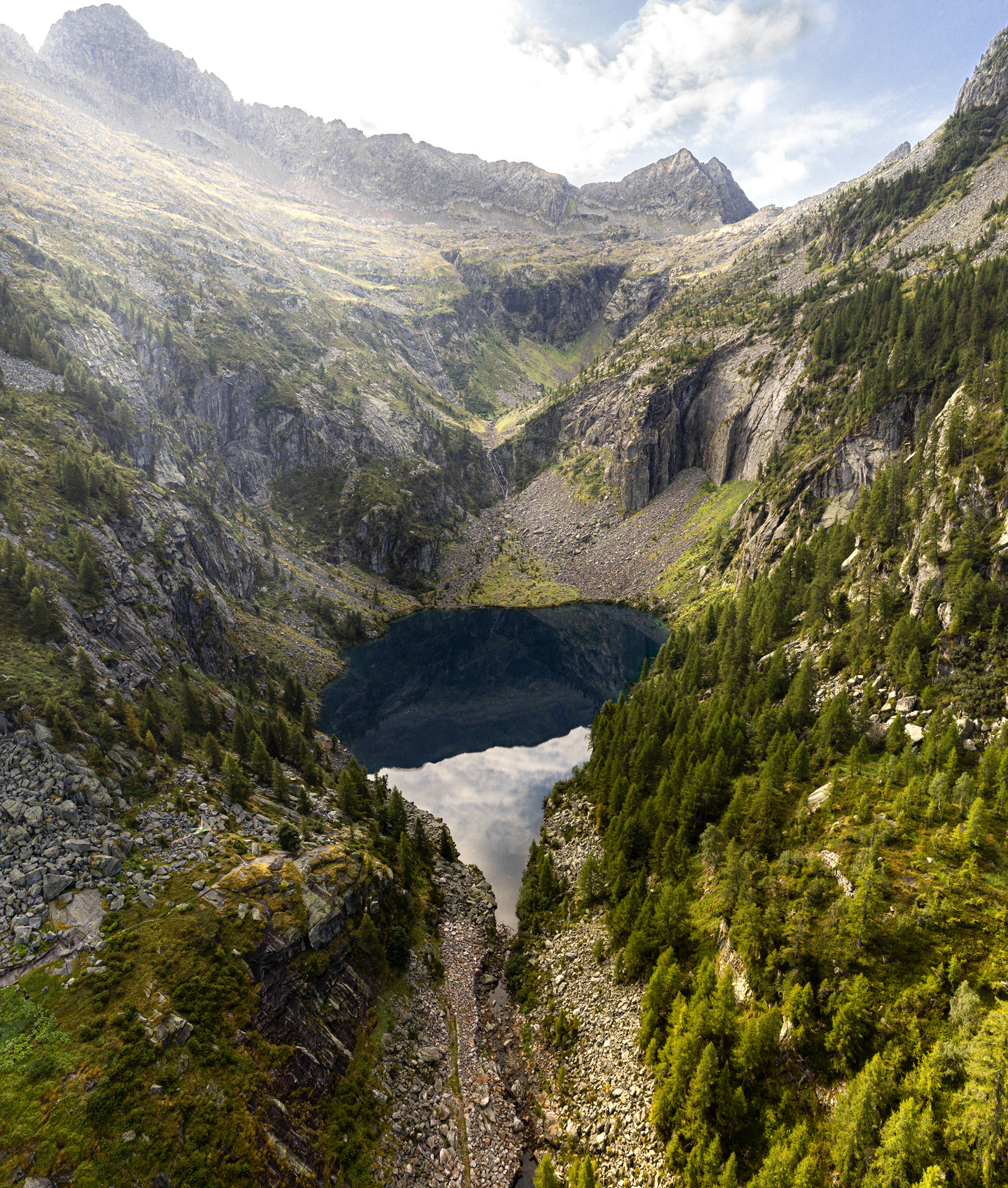 Fallen Teardrop in the Swiss Mountains