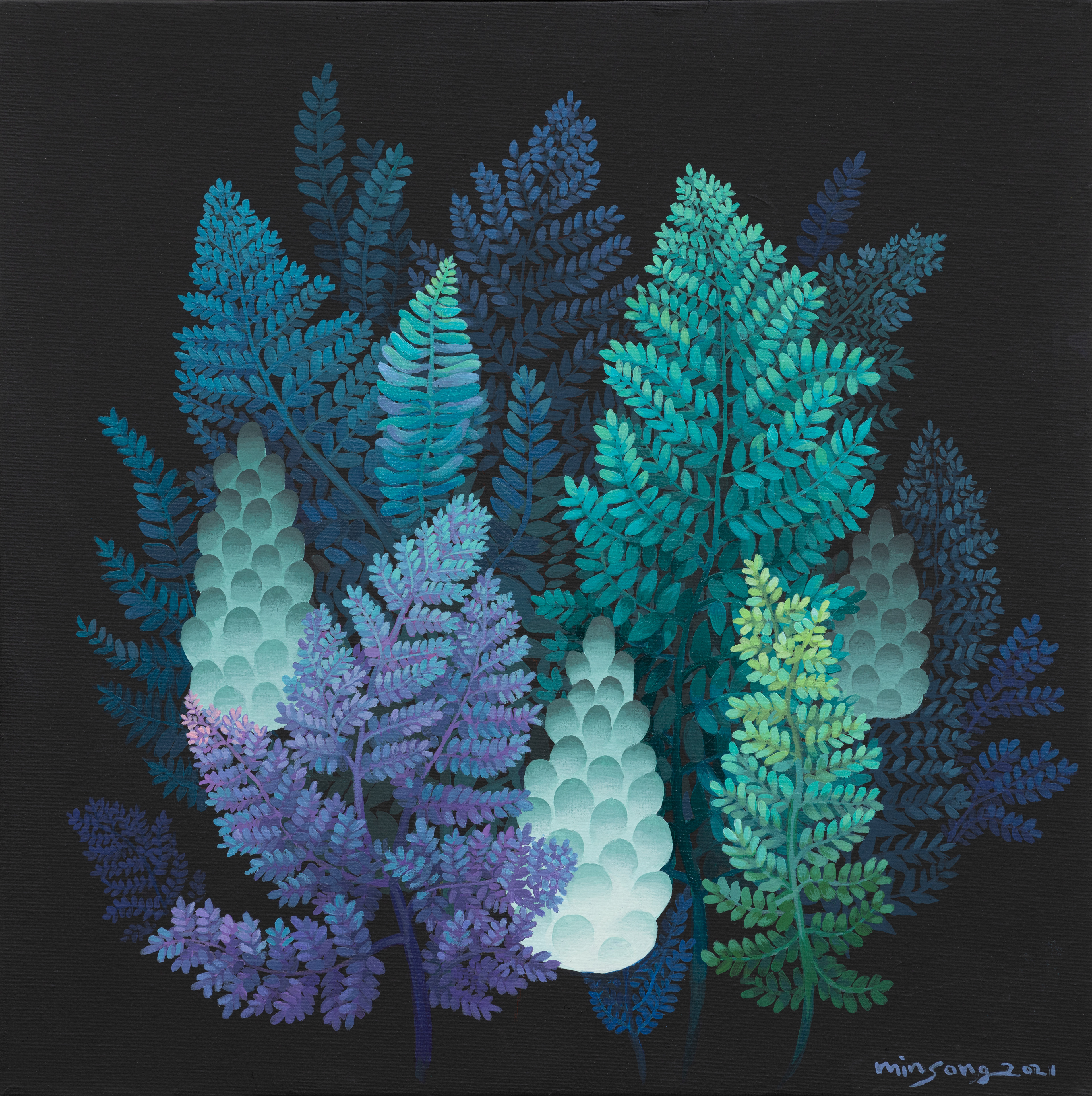 Garden of oblivion _acrylic on canvas_30x30cm_2021