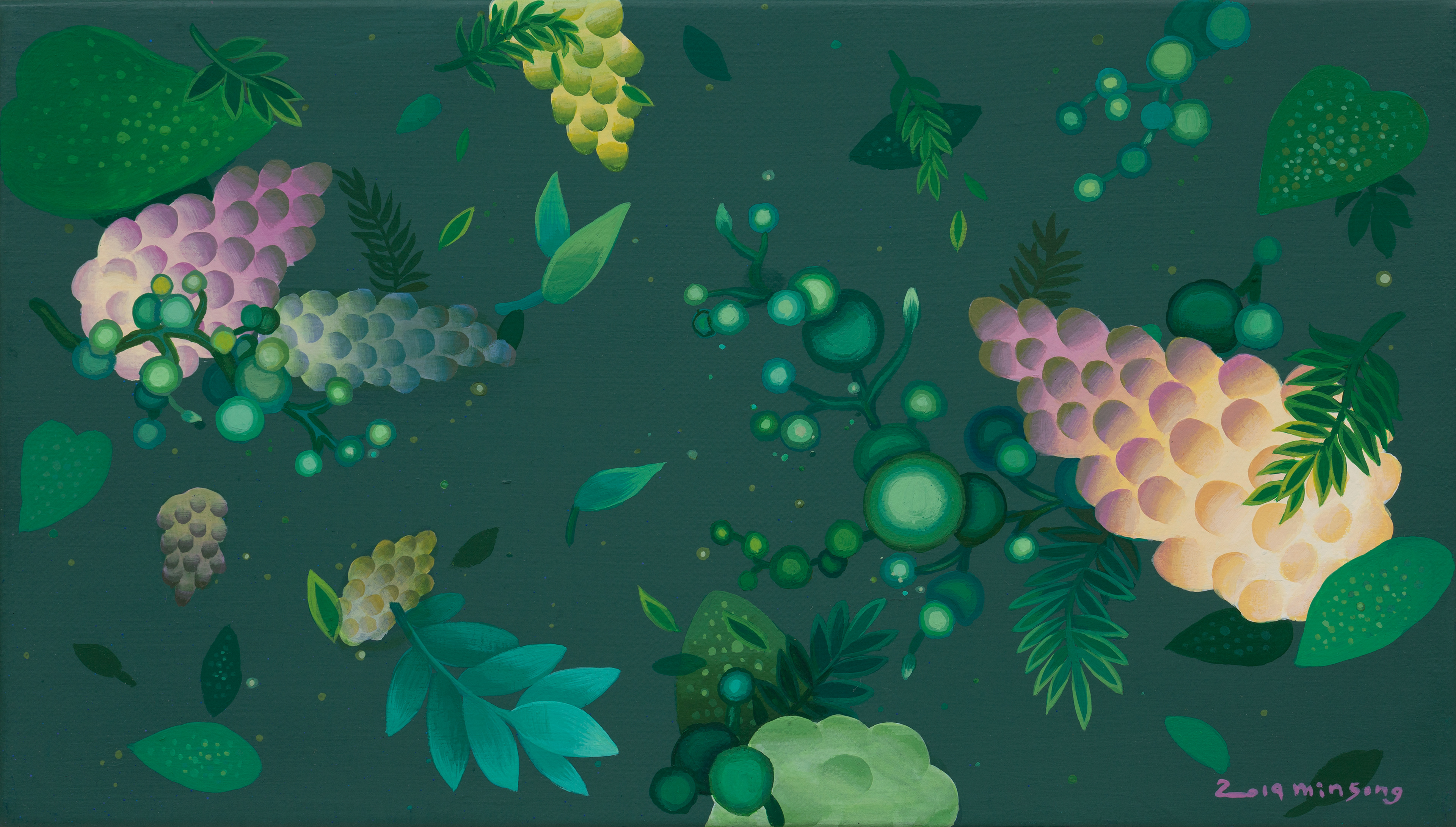 Garden of oblivion _acrylic on canvas_33.5x19_2019