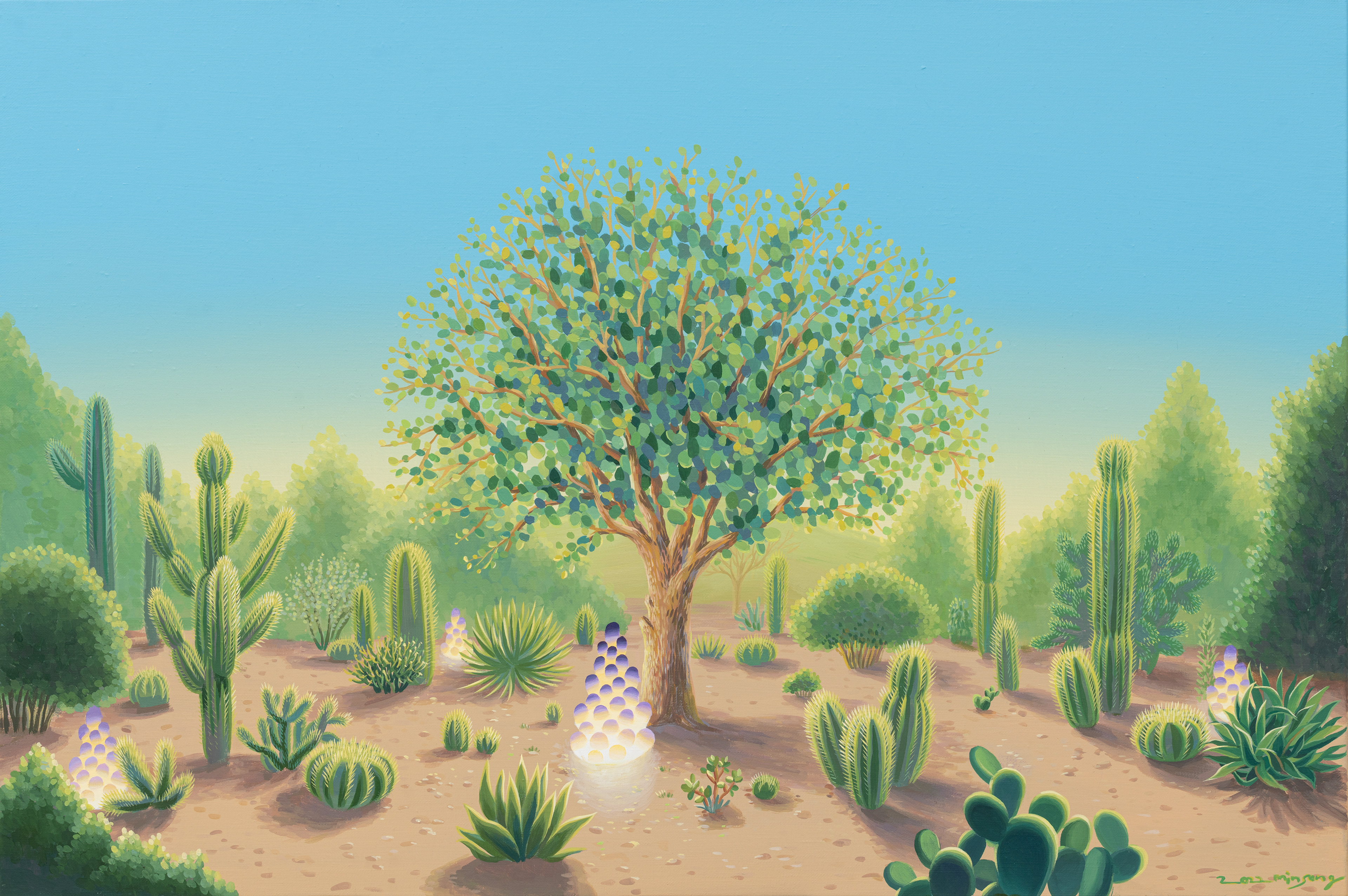 사막정원(Desert Garden)_acrylic on canvas_90.7x60.6cm_2022