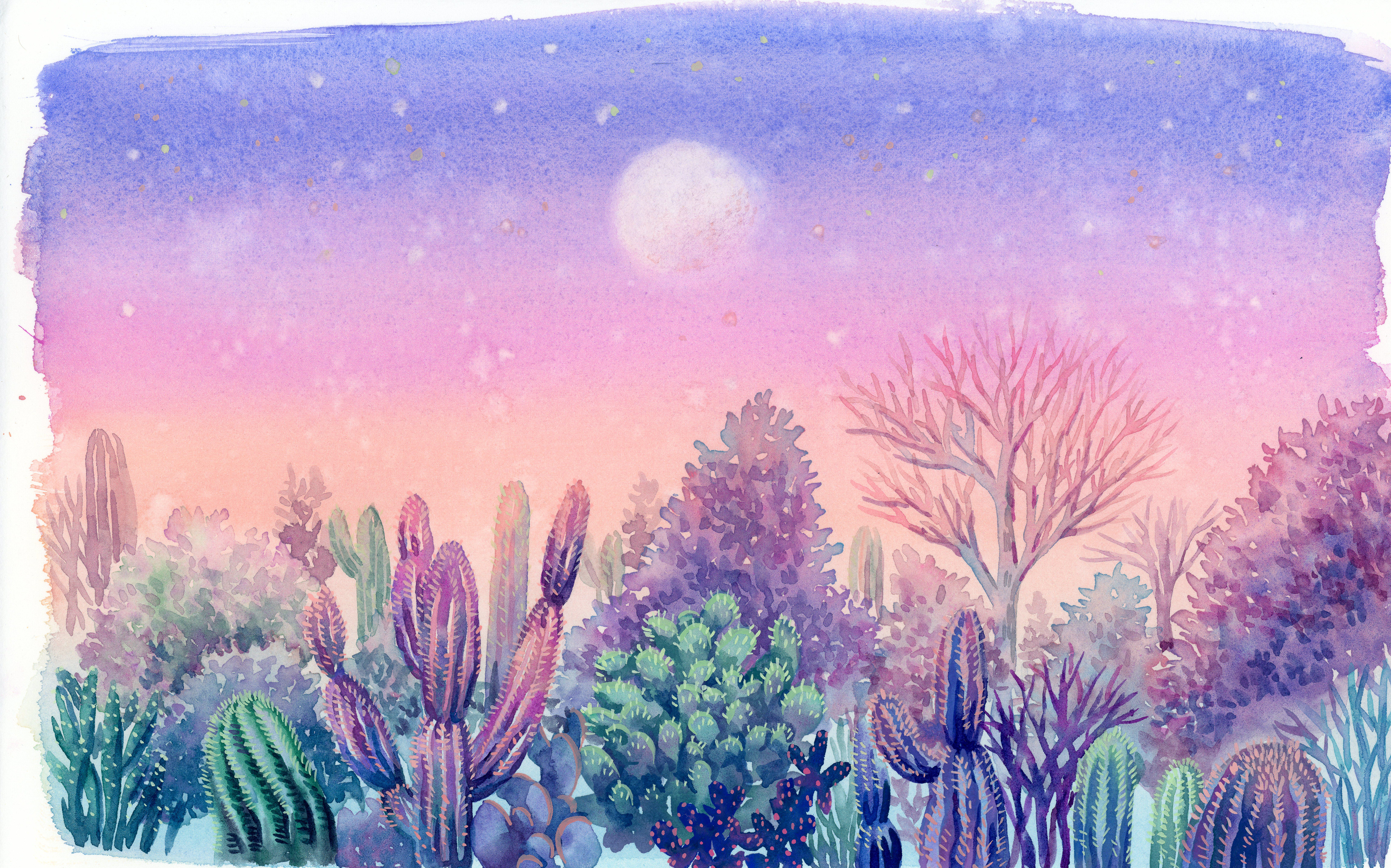 모로코의 밤_30x20.4cm_watercolor on paper_2021