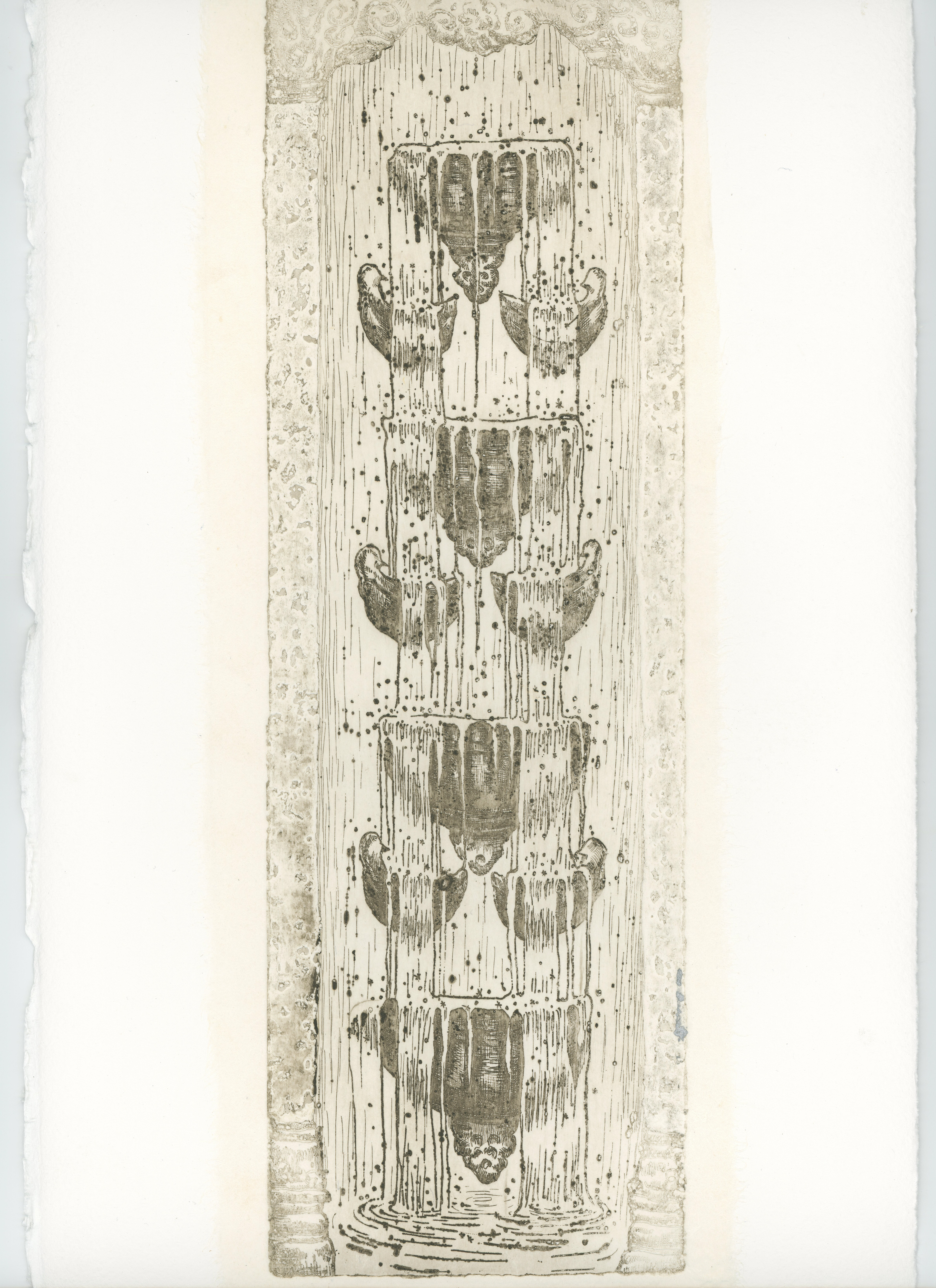 Find the star in Greece_ething on hanji and paper_30x10cm_2023_