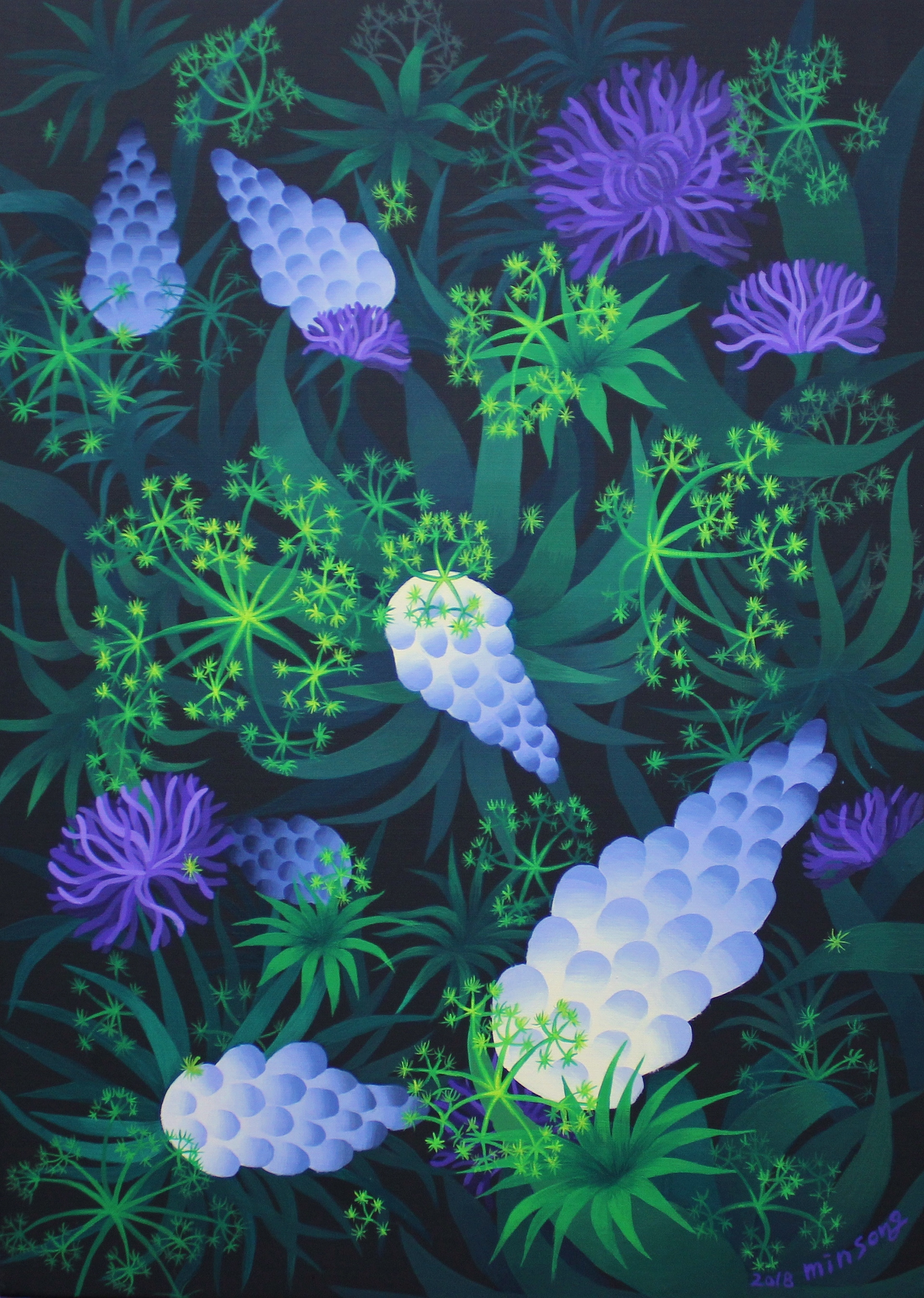 Garden of oblivion _acrylic on canvas_45.5x33.4_2018