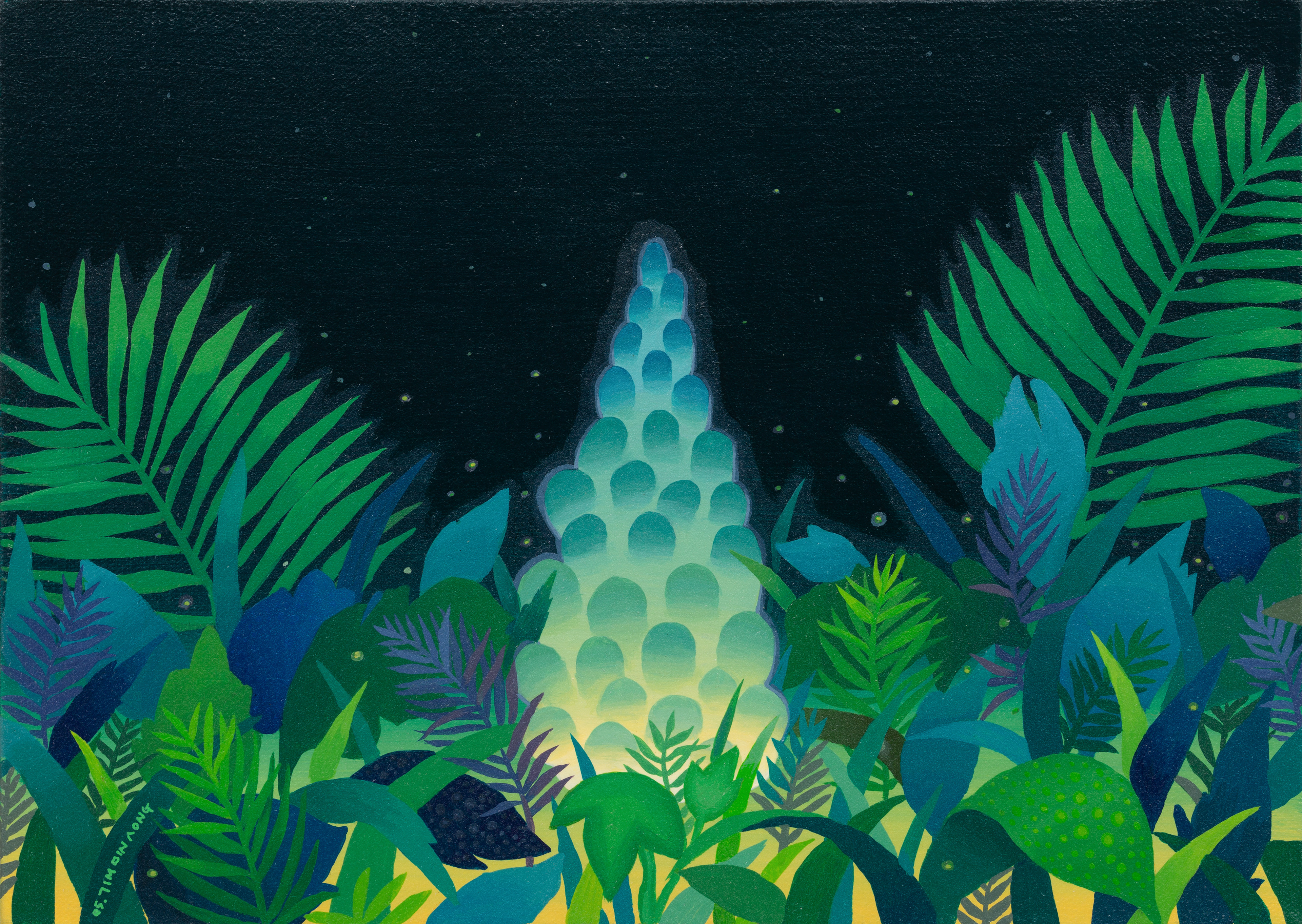 망각의정원_acrylic on canvas_33x18.5_2014