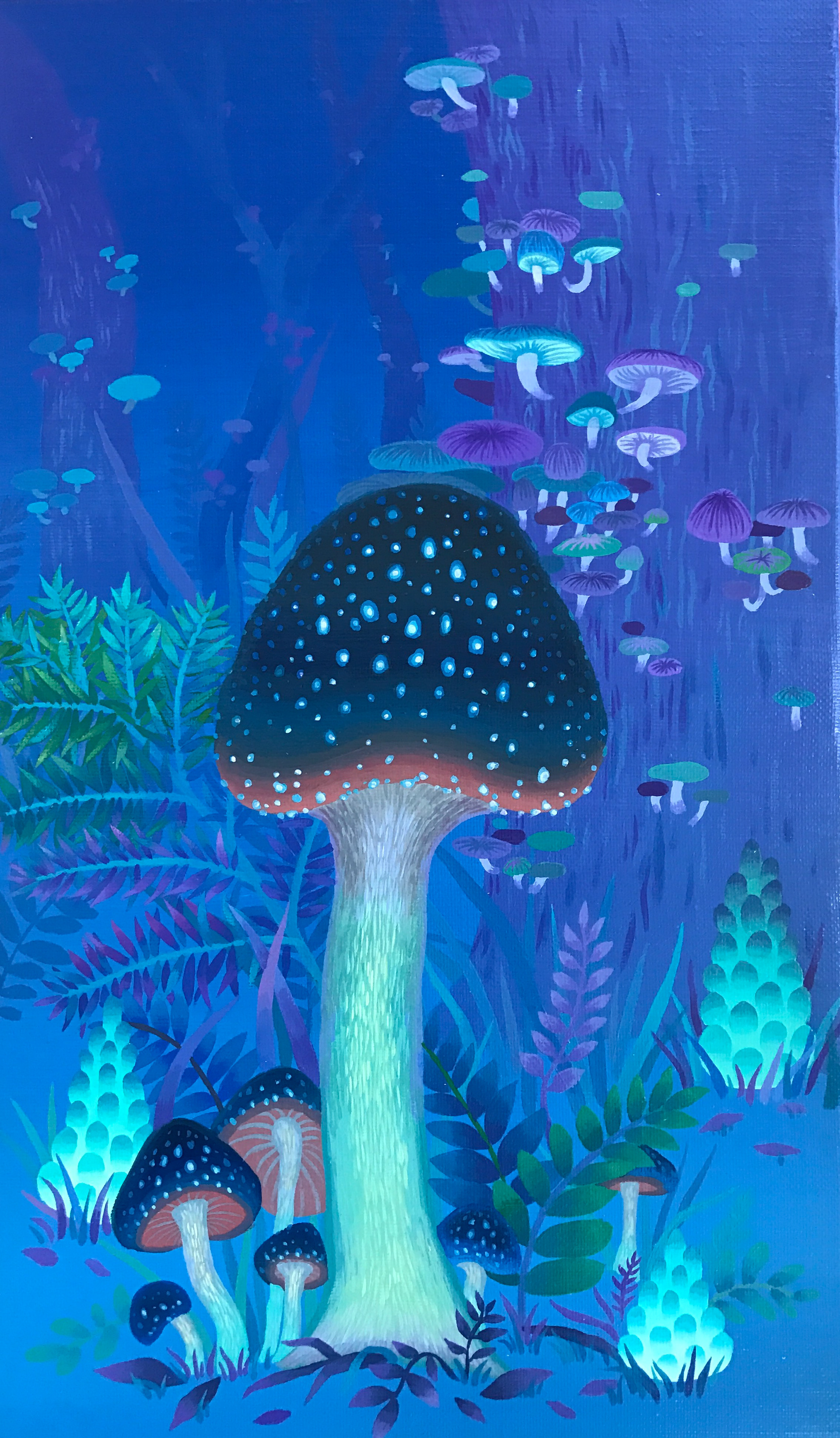 Forest of oblivion _acrylic on canvas_23.5x40_2017