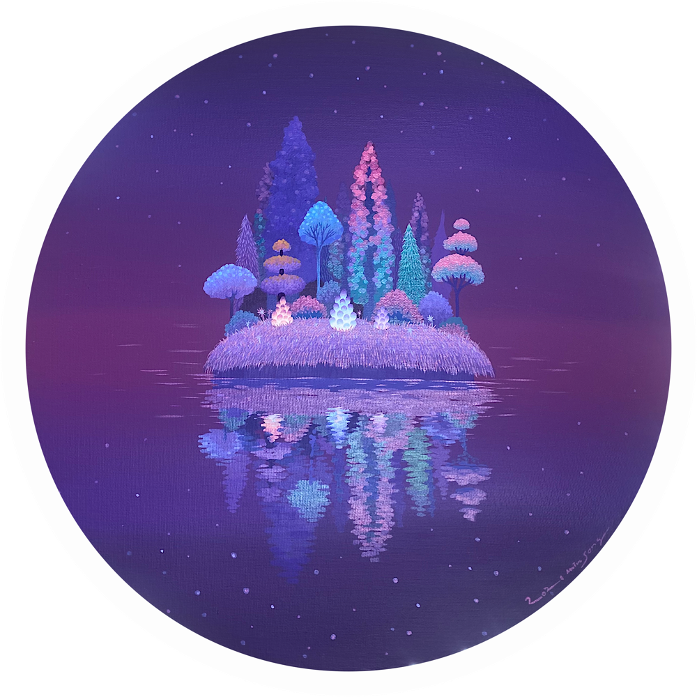 섬(Island)_acrylic on canvas_40x40cm_2021