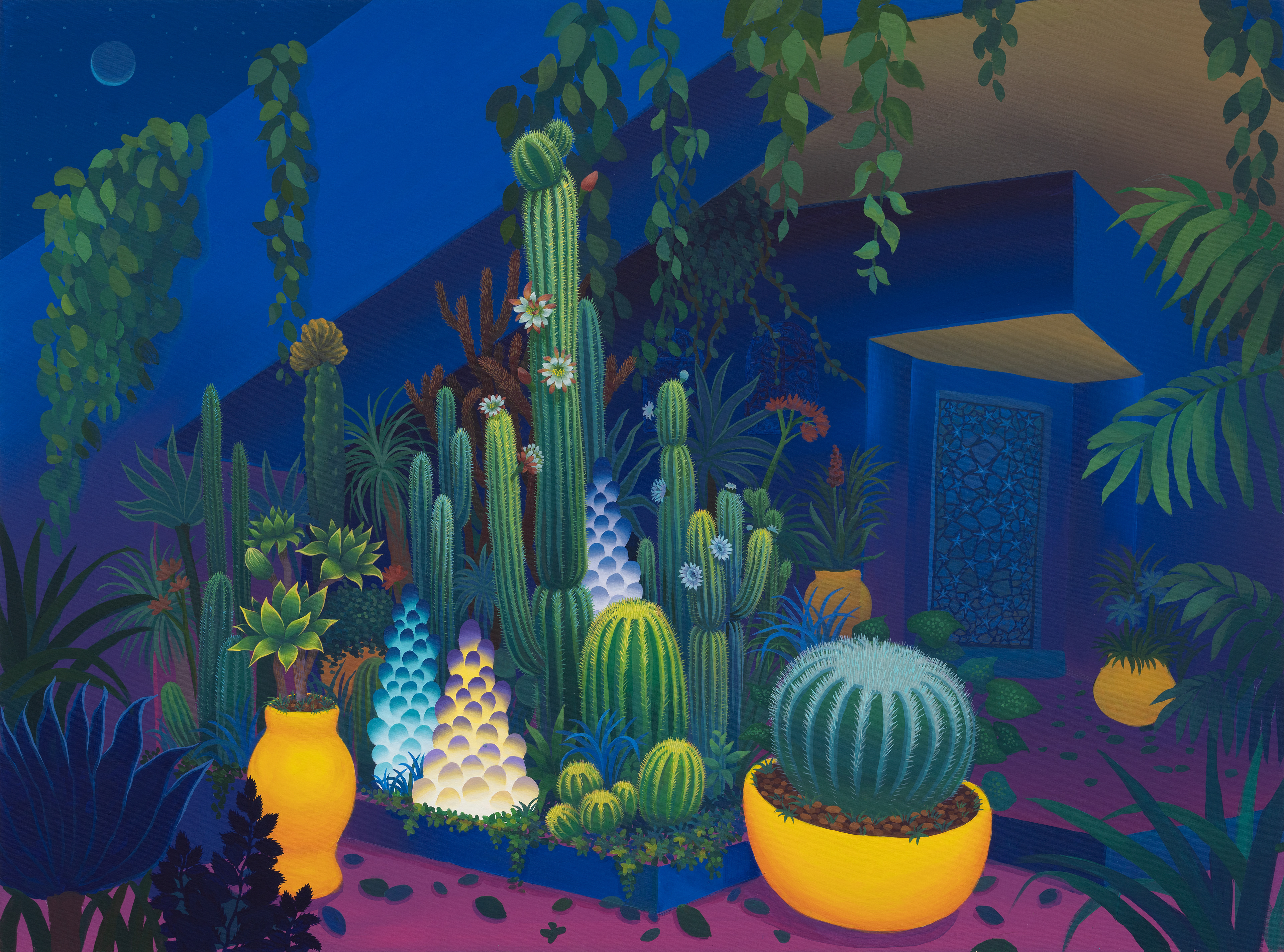 마조렐 정원(Majorelle Jardin)_acrylic on canvas_131x97.5cm_2022