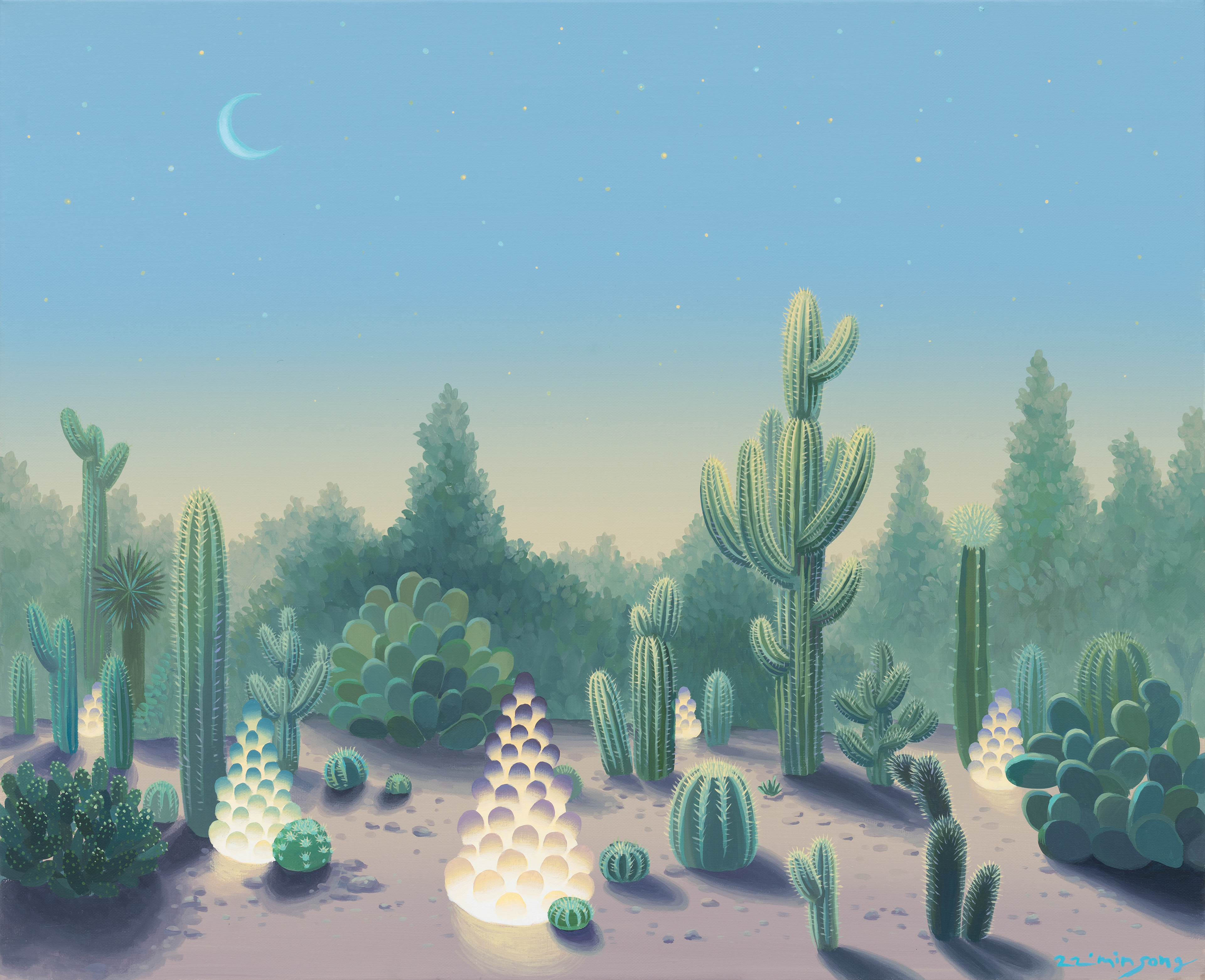 고요한 사막(Tranquille Desert)_acrylic on canvas_65x40cm_2022