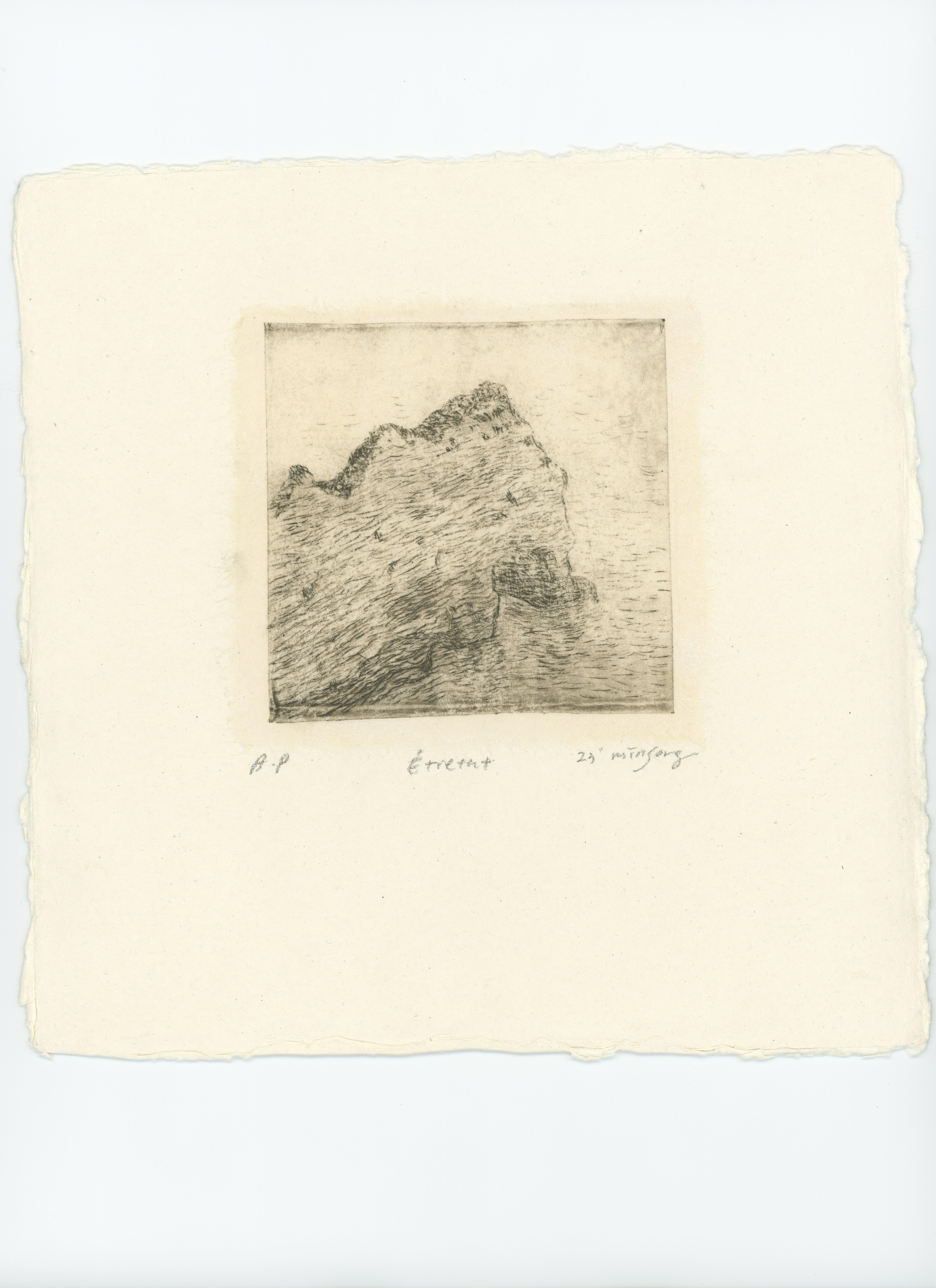 Etretat_ething on hanji and paper_9x9.5cm_2023_