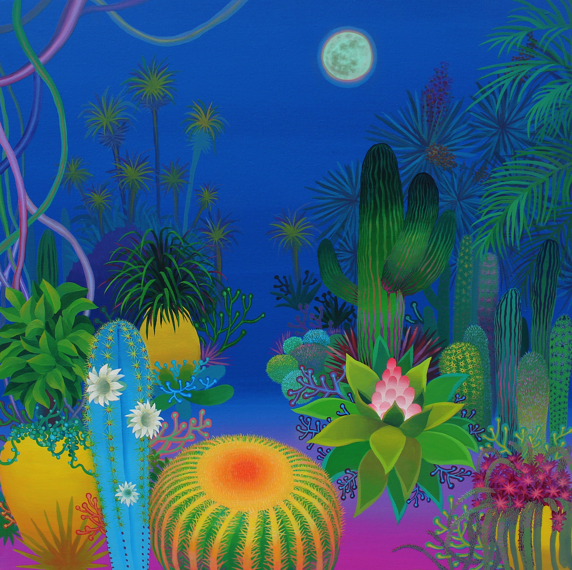 마조렐 정원_acrylic on canvas_91x91_2015