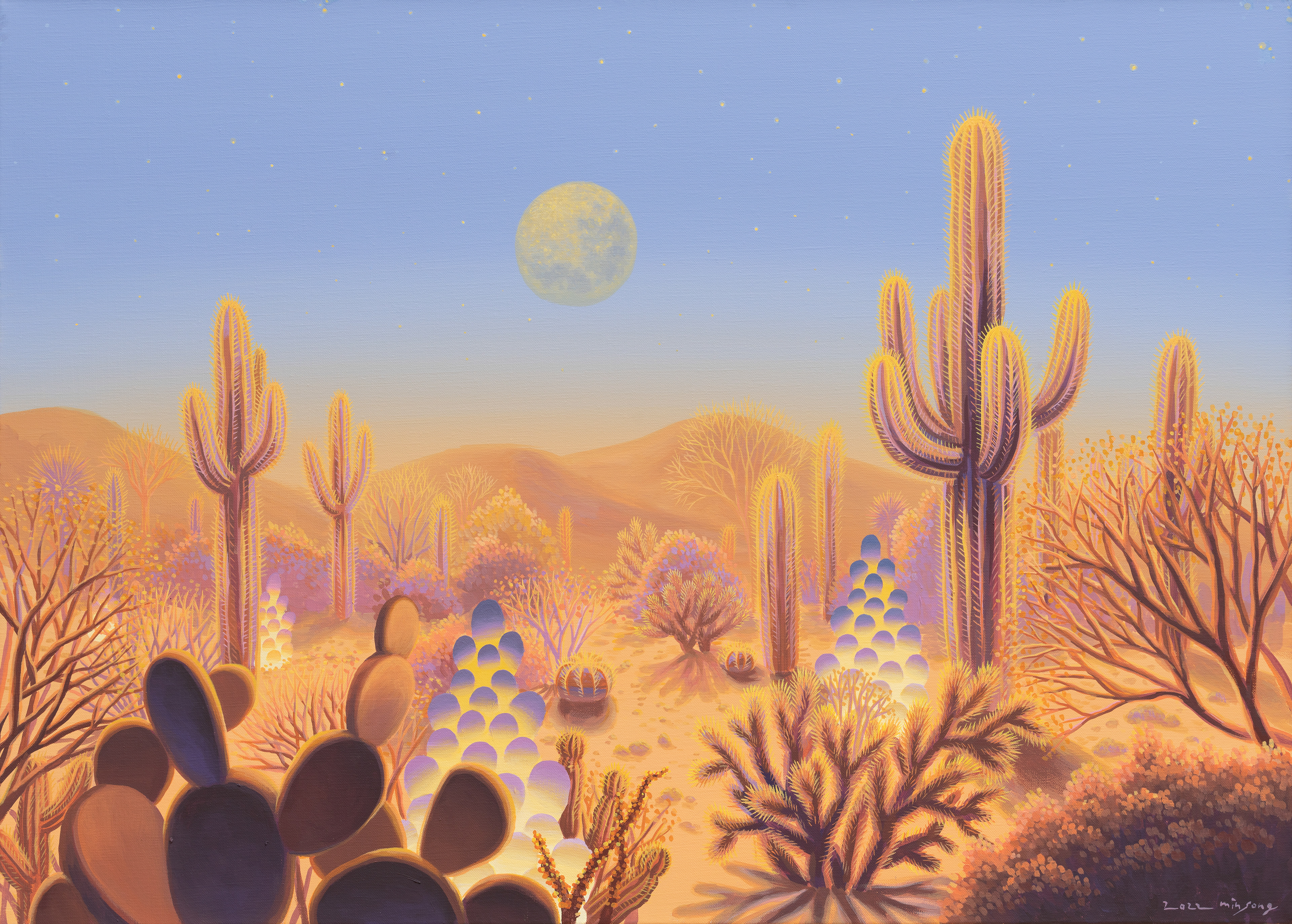고요한 사막(Tranquille Desert)_acrylic on canvas_91x65.1cm_2022