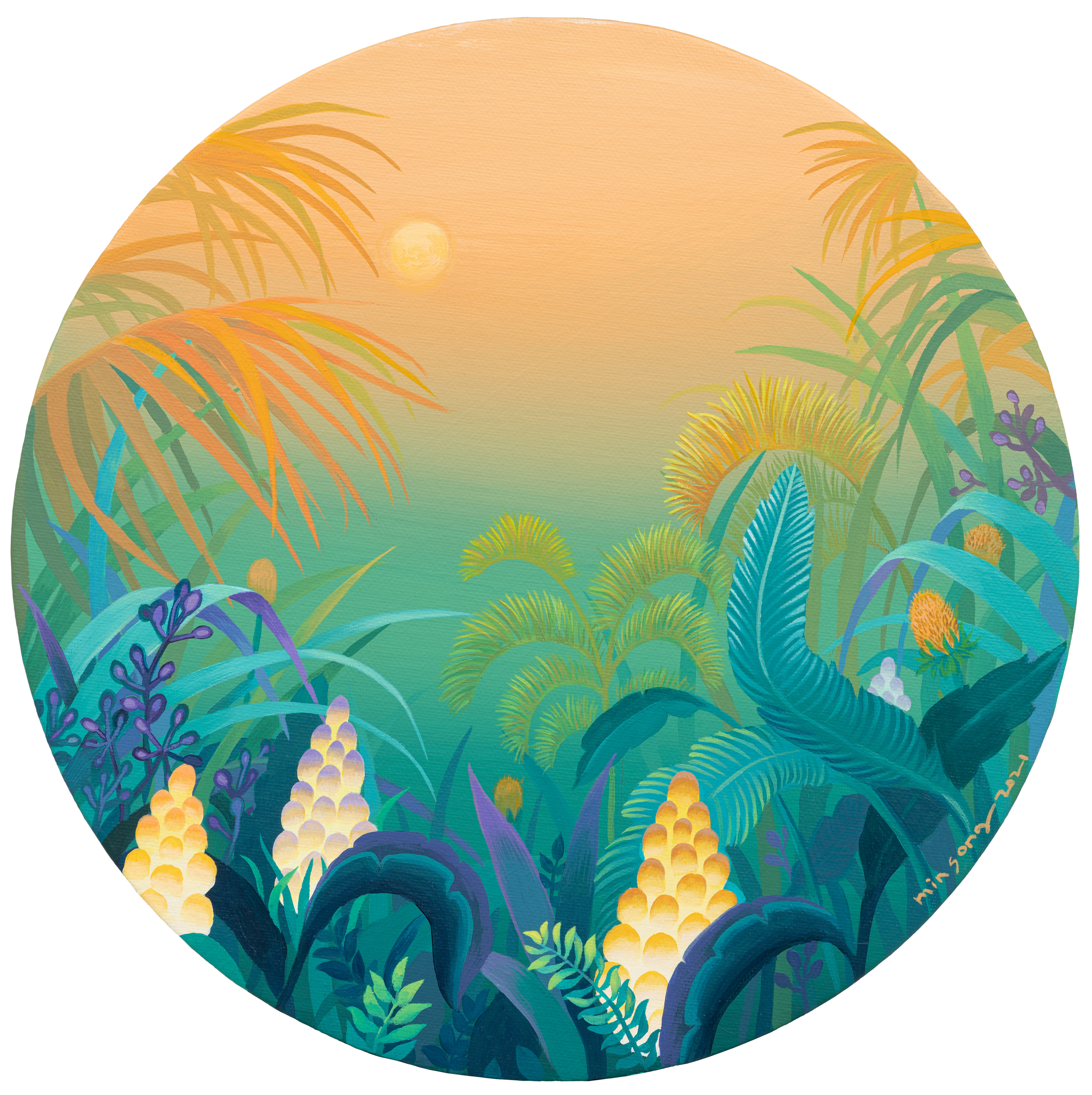 망각의 정원_acrylic on canvas_30x30_2021