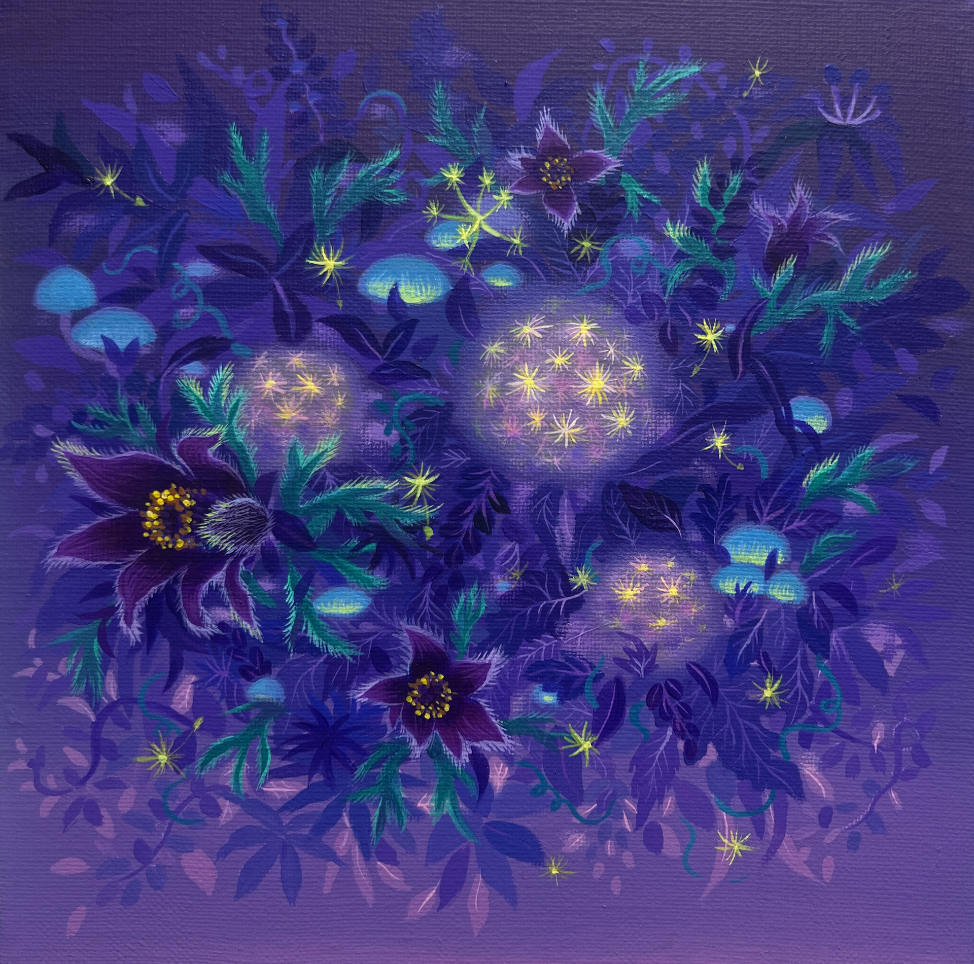 야생화-봄_acrylic on canvas_24x24cm_2025