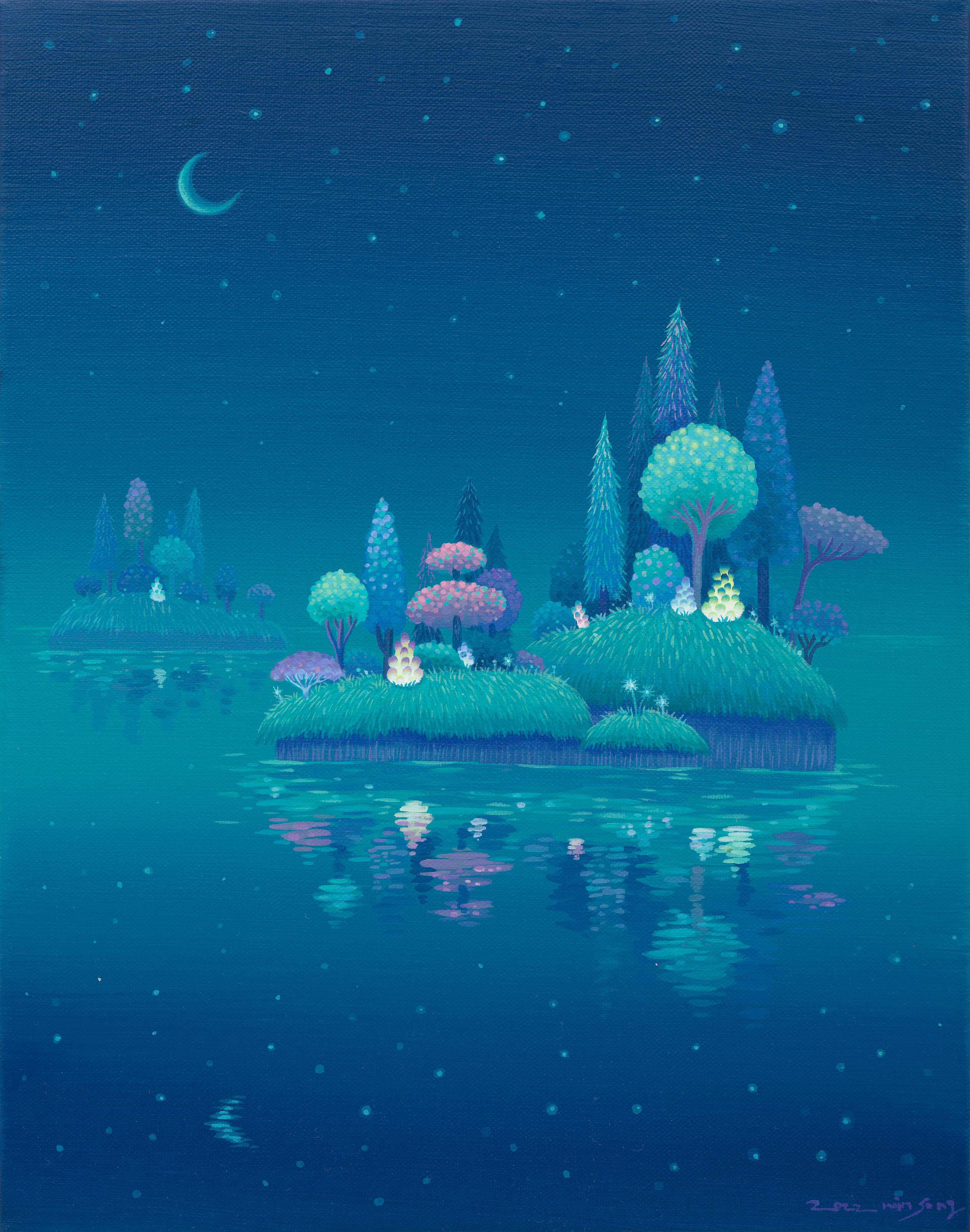 섬(Island)_acrylic on canvas_31.9x40.8cm_2022