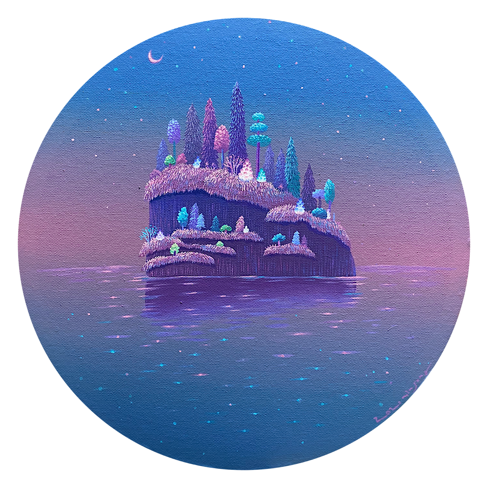 섬(Island)_30x30cm_acrylic on canvas_2021