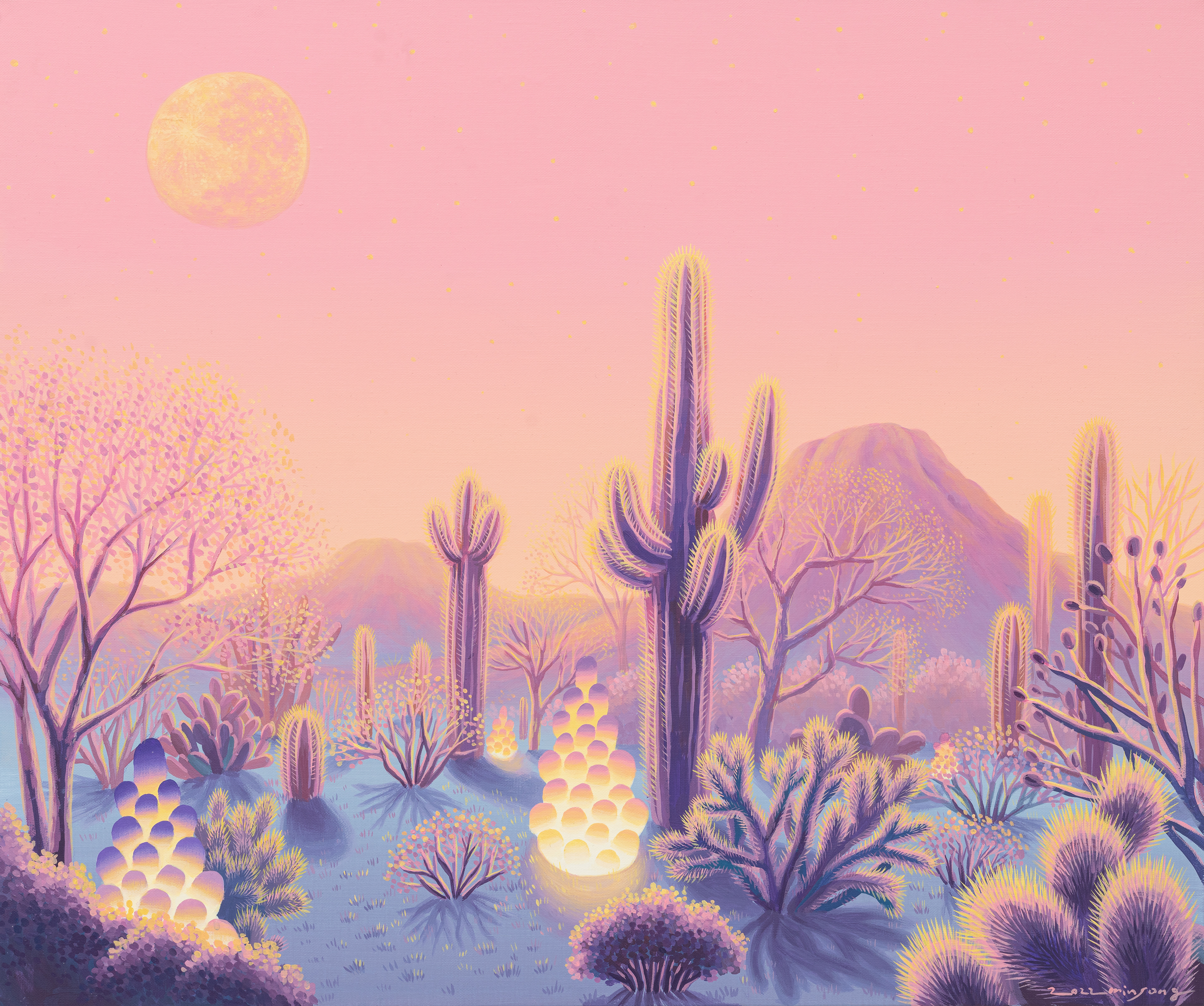 고요한 사막(Tranquille Desert)_acrylic on canvas_72.8x60.8cm_2022
