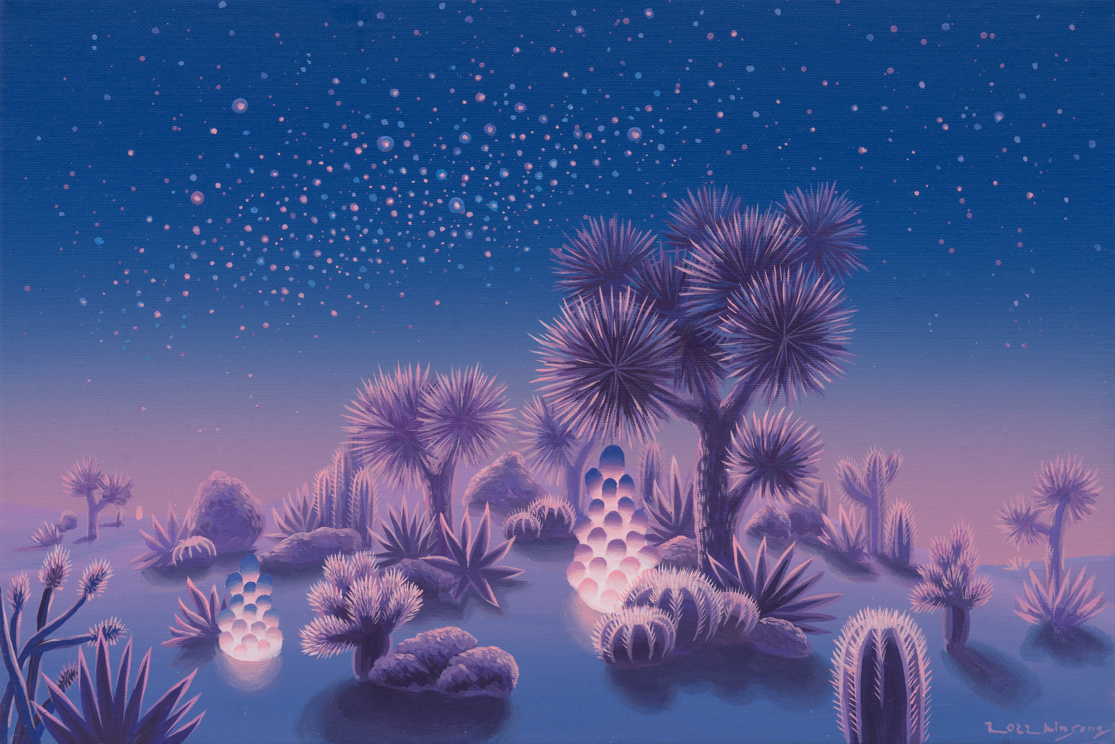 모로코의 밤(night on morocco)_acrylic on canvas_27.4x40.8cm_2022