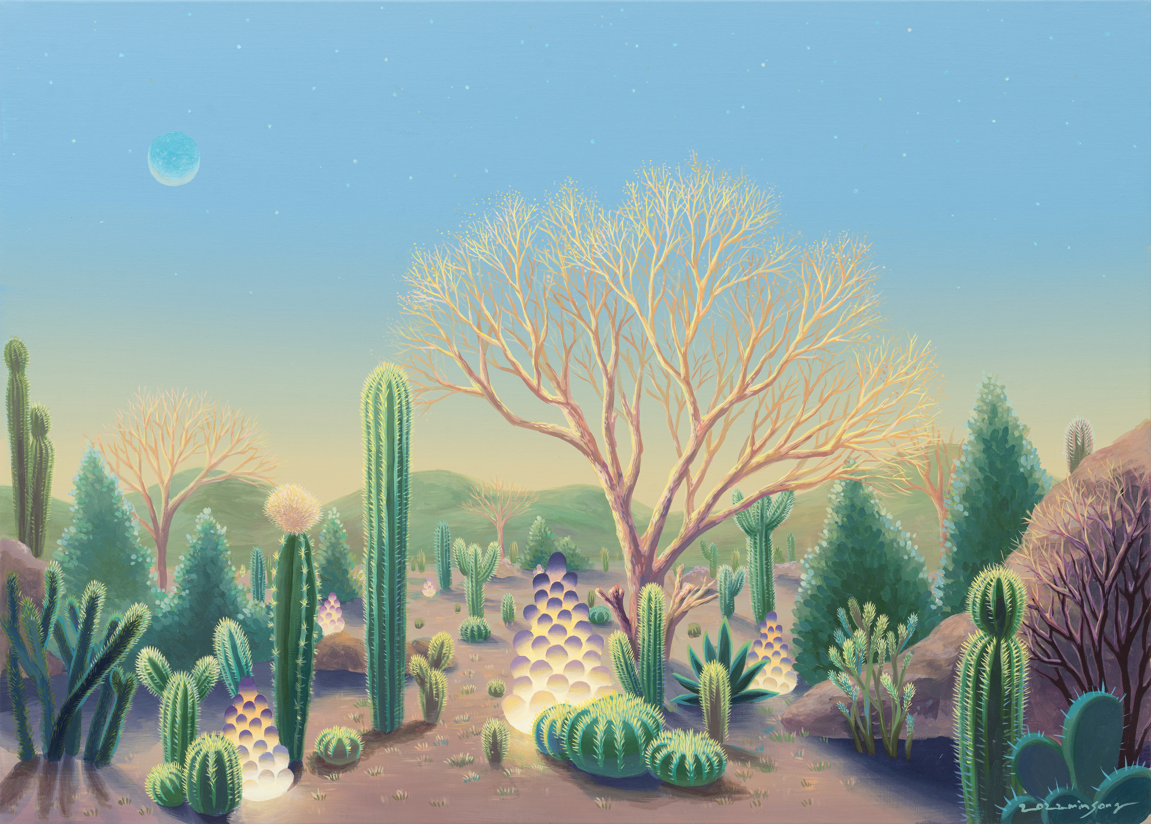 고요한 사막(Tranquille Desert)_acrylic on canvas_90.9x65.1cm_2022