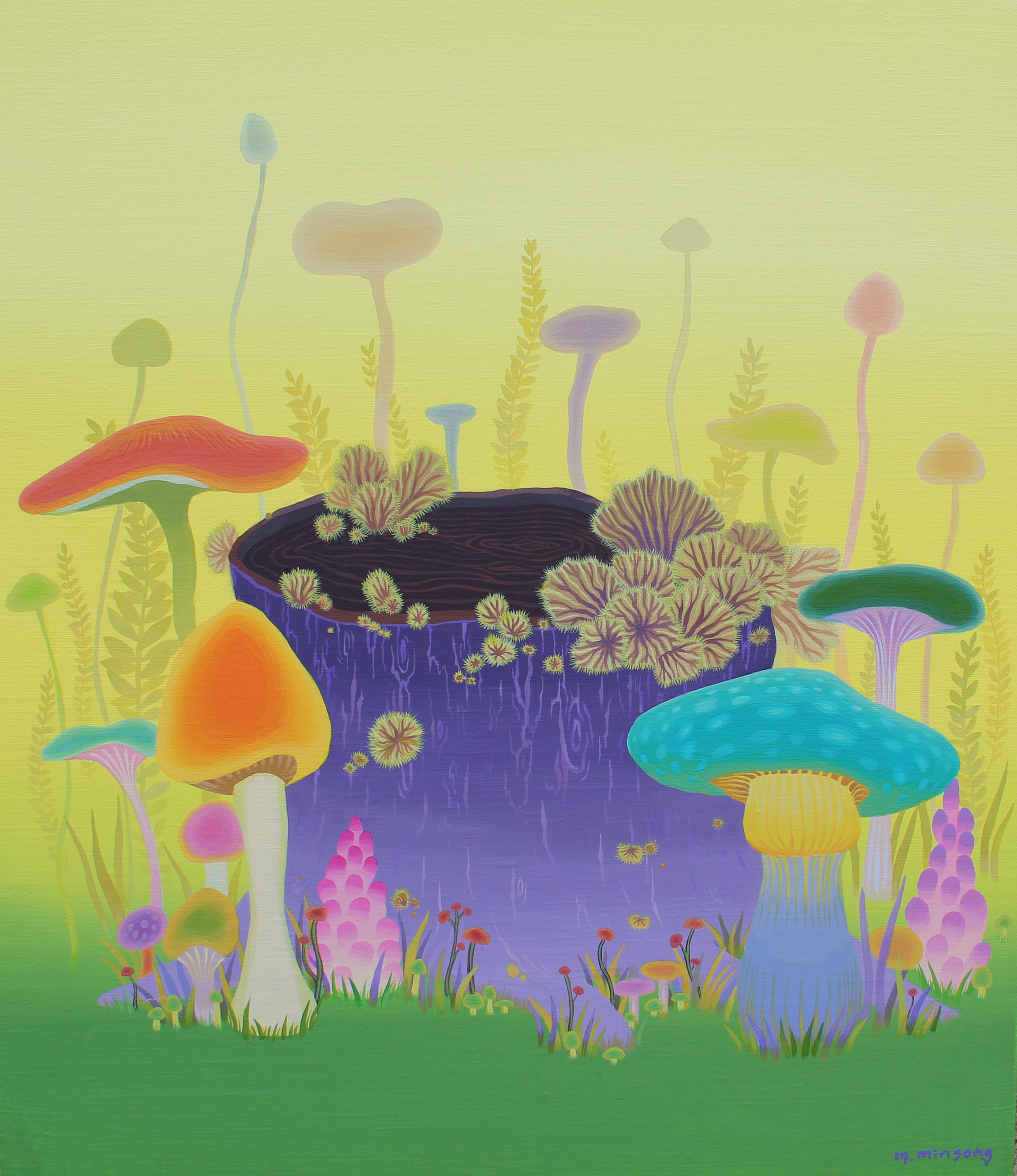 Forest of oblivion _acrylic on canvas_45.5x53_2017