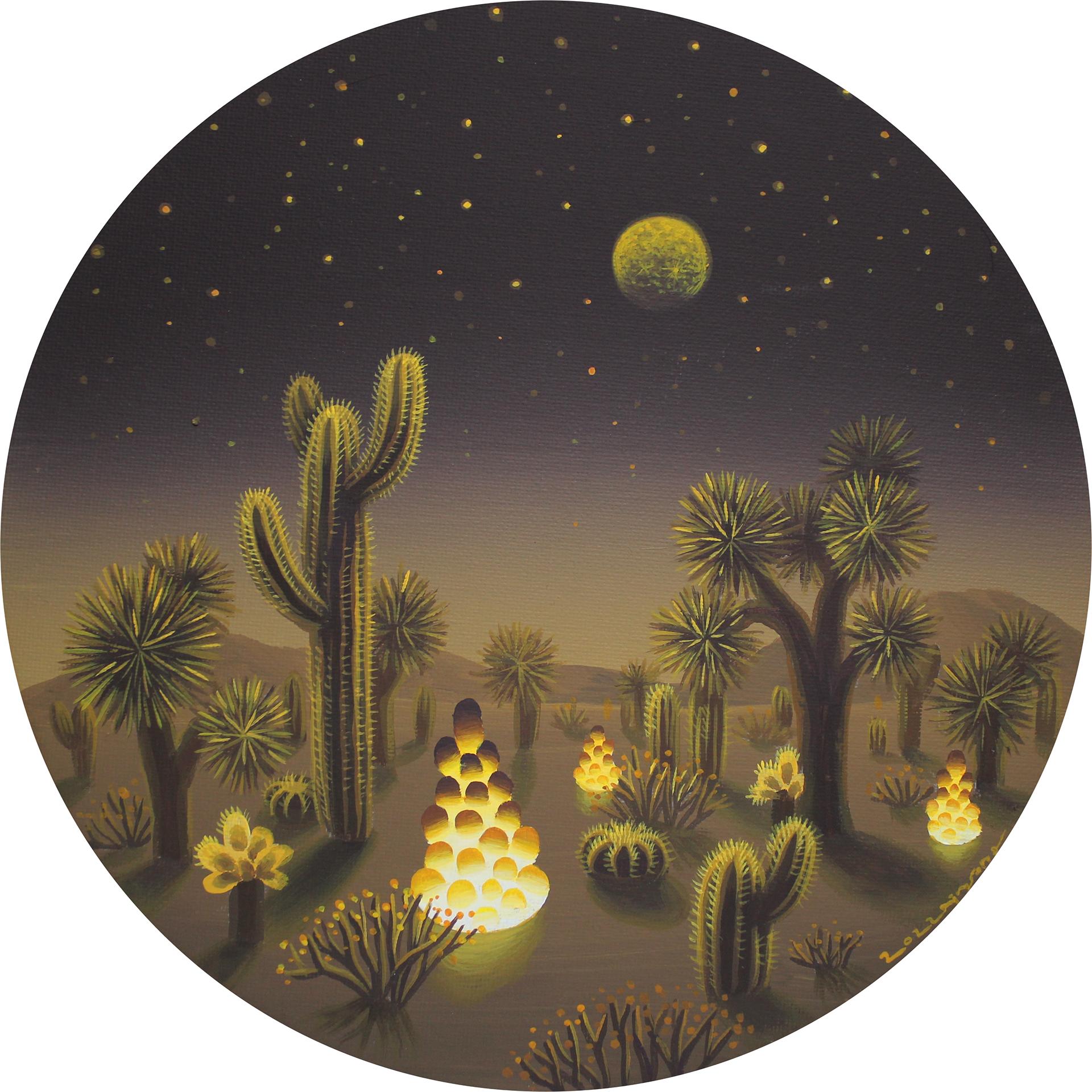 모로코의 밤(Night in morocco)_acrylic on canvas_30x30cm_2022