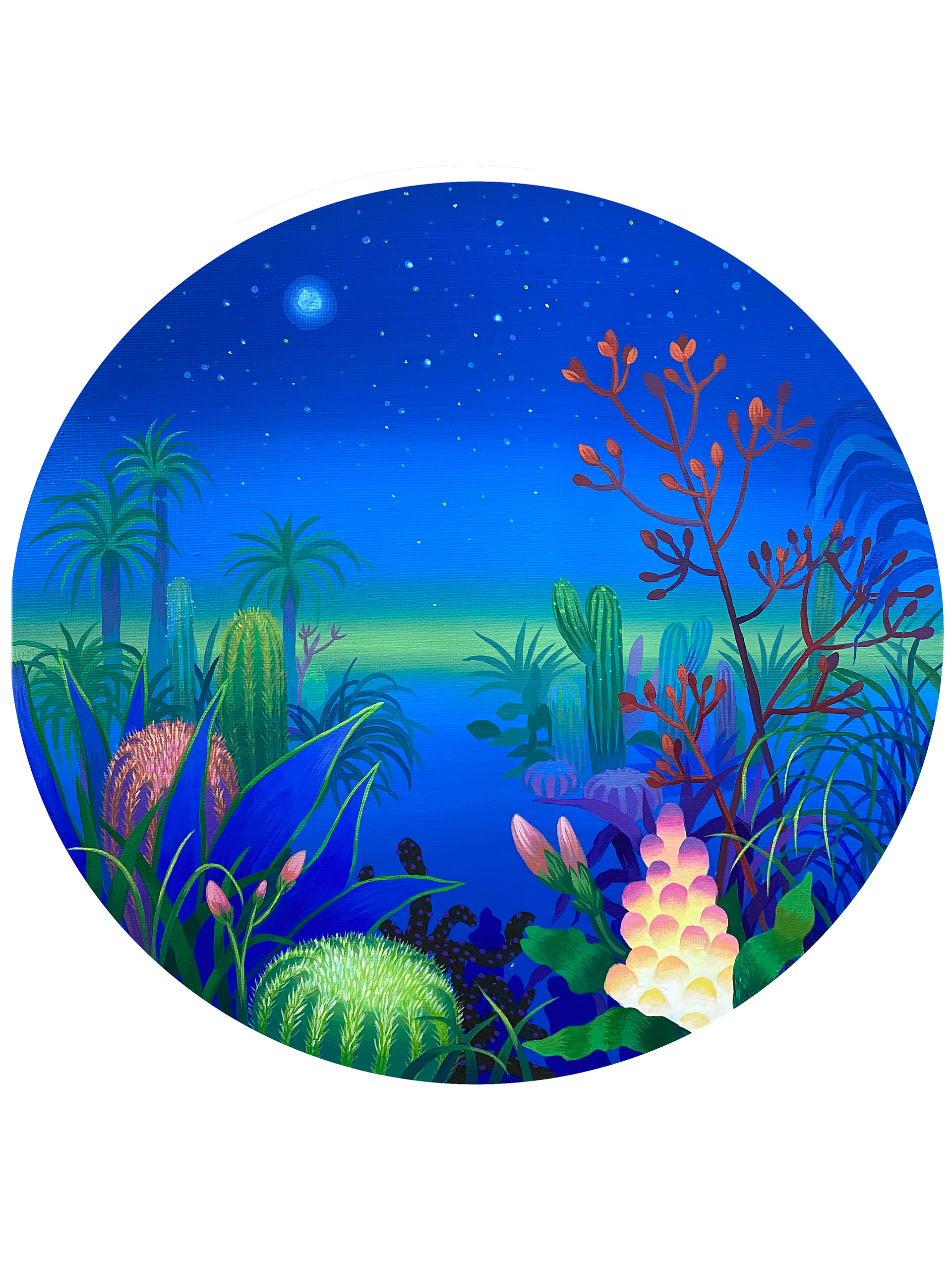 마조렐 정원_acrylic on cnavas_30x30_2020