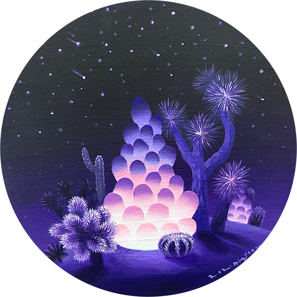 모로코의 밤(Night in Morocco)_acrylic on canvas_18x18cm_2021