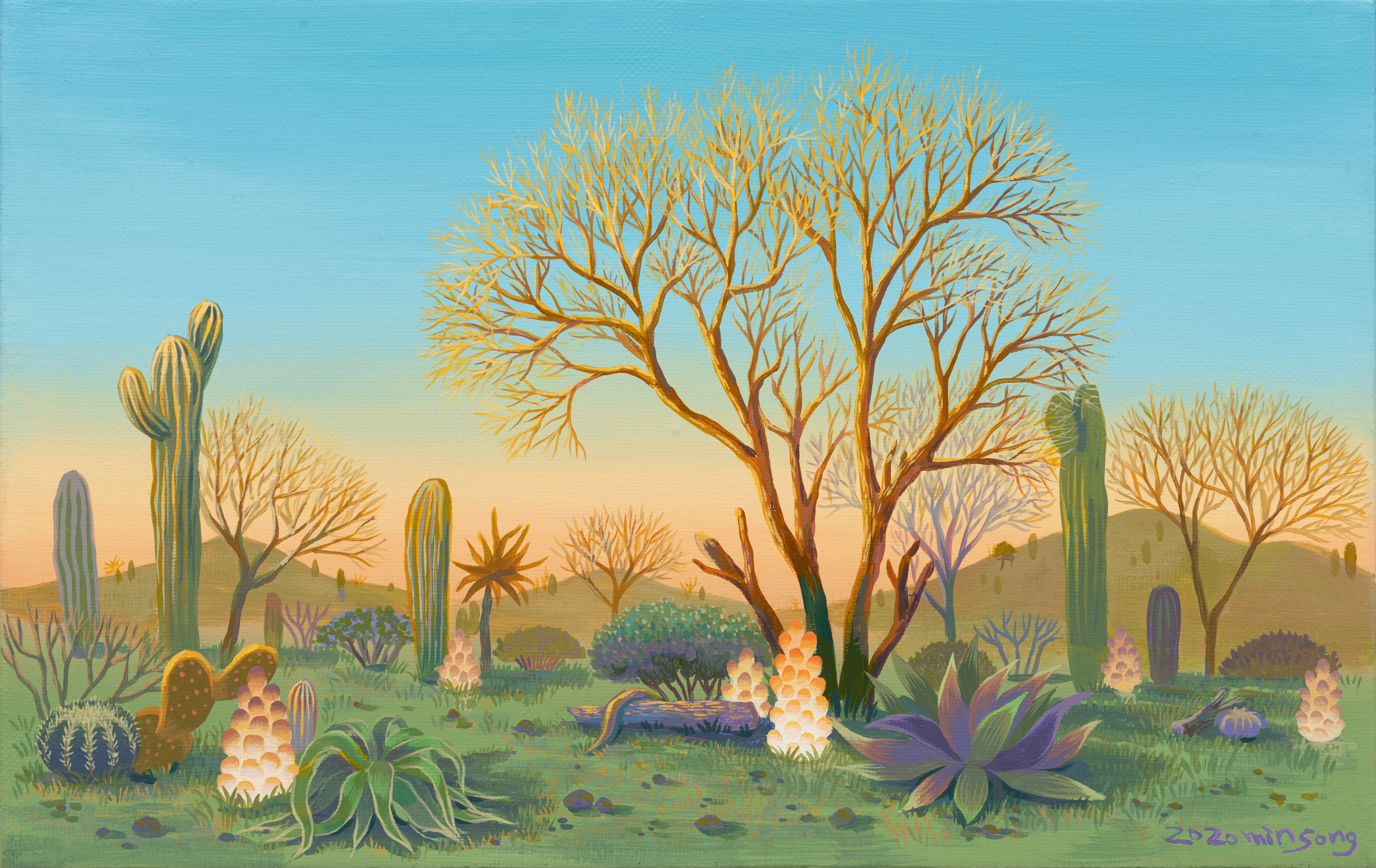 고요한 사막_acrylic on canvas_33.3x21.2_2020
