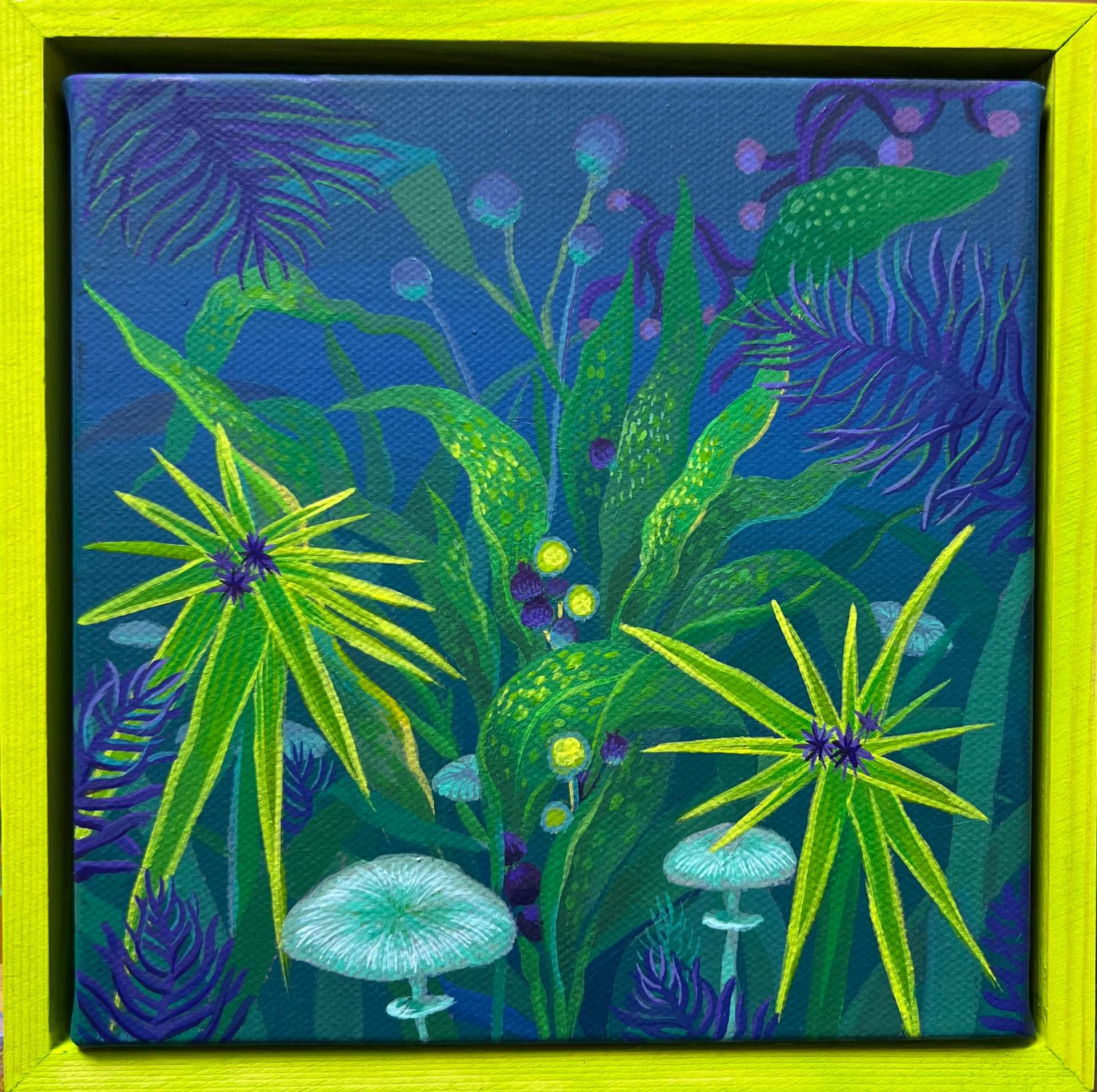 망각의 정원_acrylic on canvas_15x15cm_2025