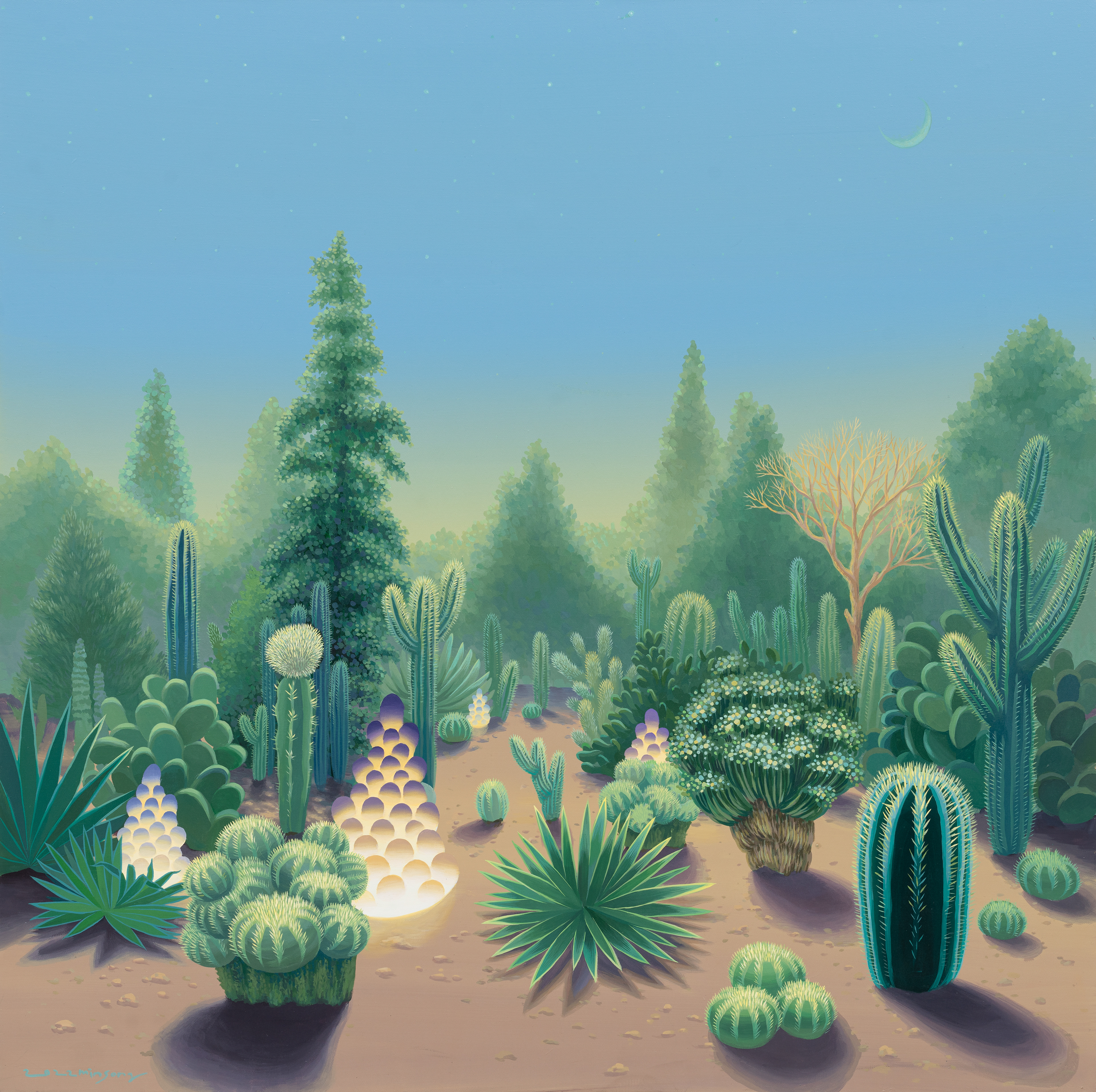 고요한 사막(Tranquille Desert)_acrylic on canvas_91x91cm_2022