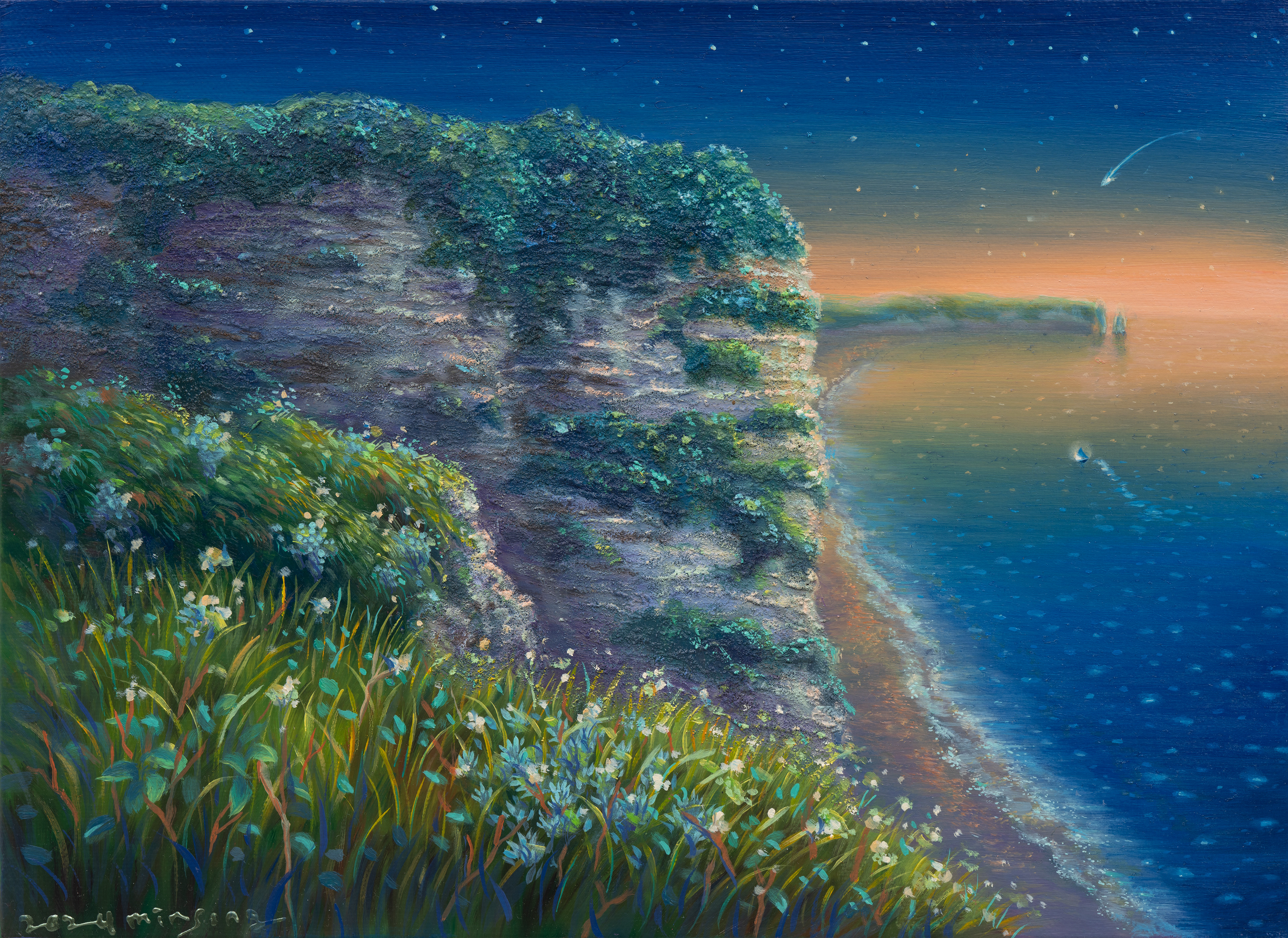 find the star_acrylic on canvas_34x24.5cm_2025