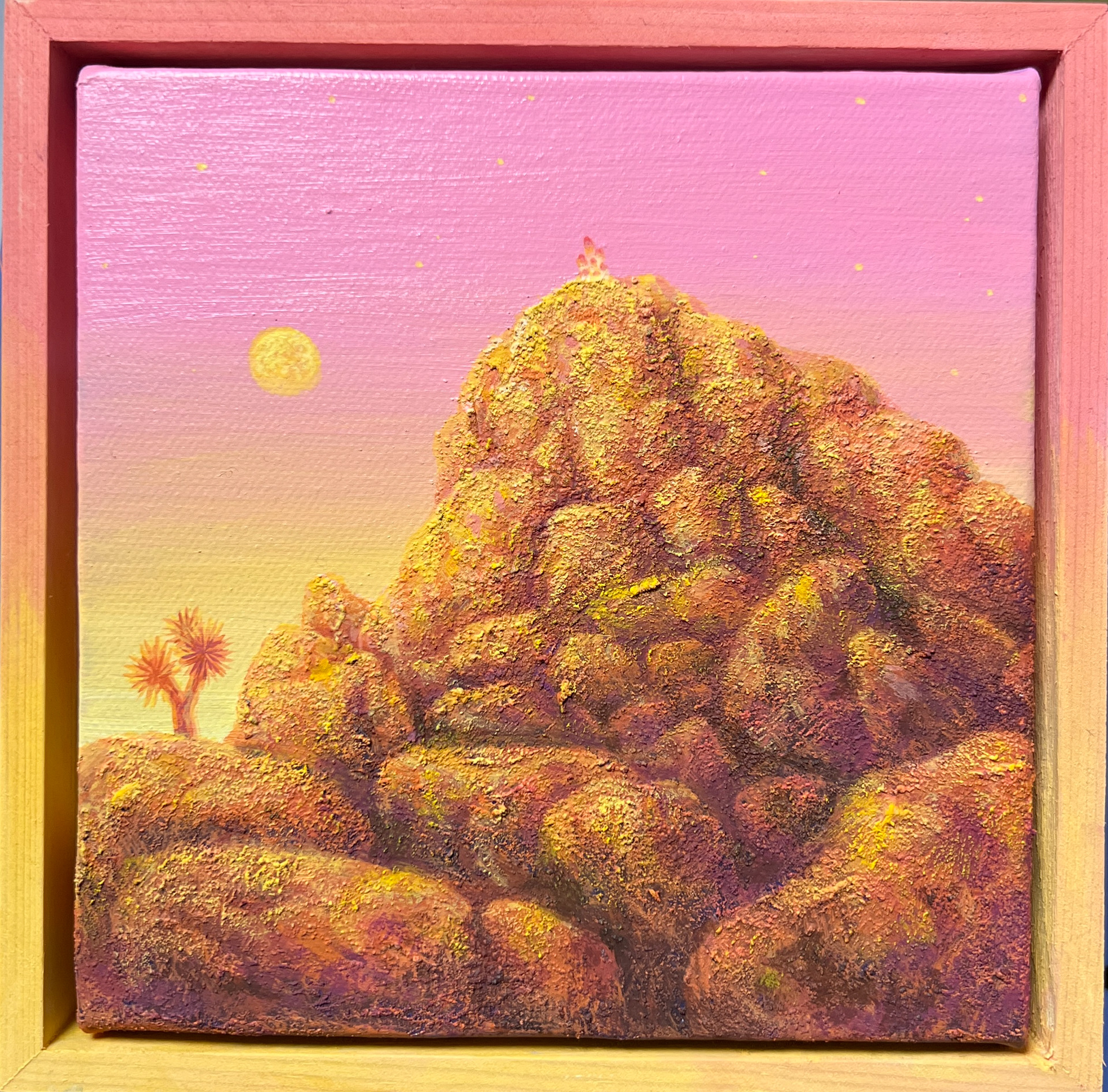고요한 사막 tranquil desert_15x15cm_acrylic on canvas_2025