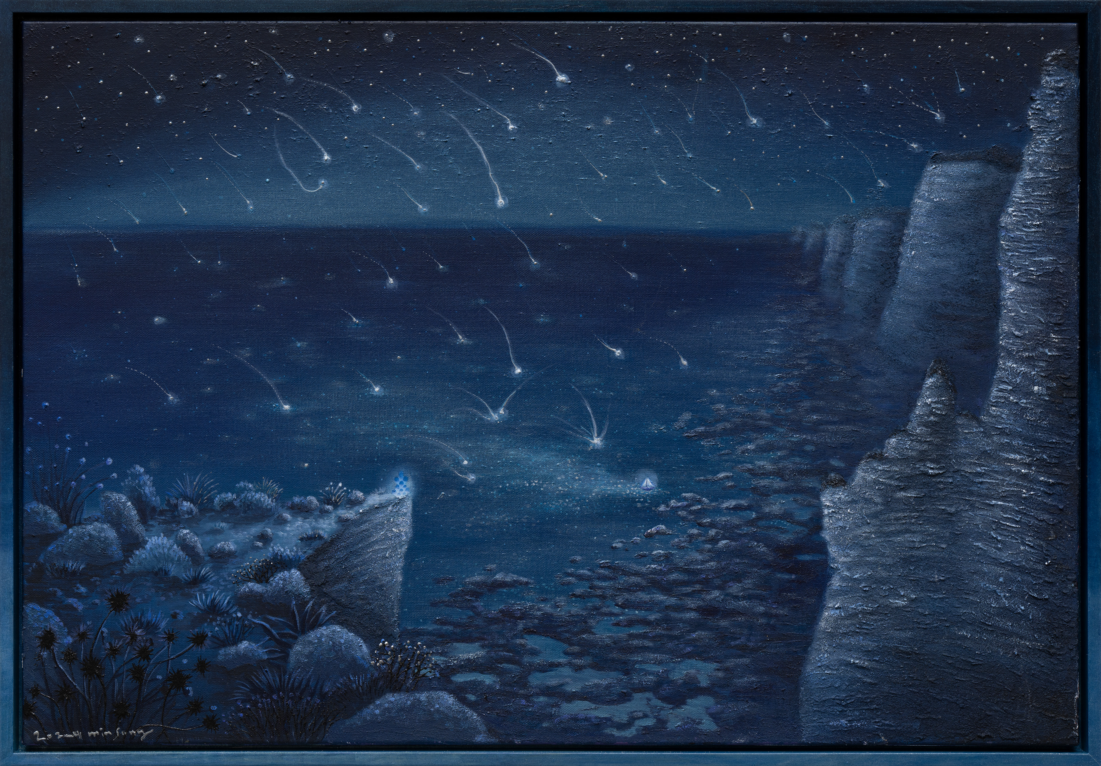 Find the star_acrylic on canvas_50x72cm_2024