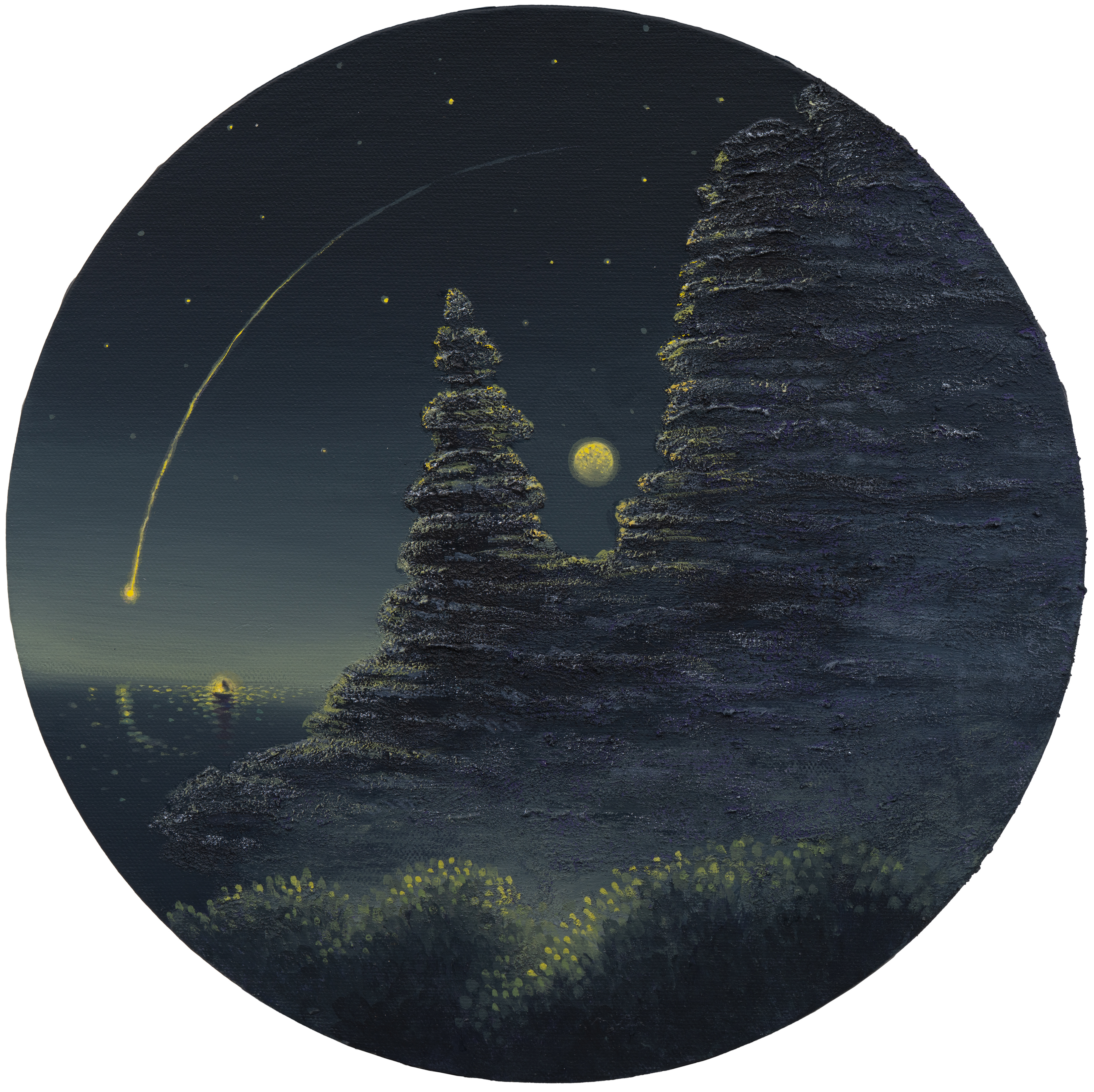 find the star_acrylic on canvas_30.0x30.0cm_2025