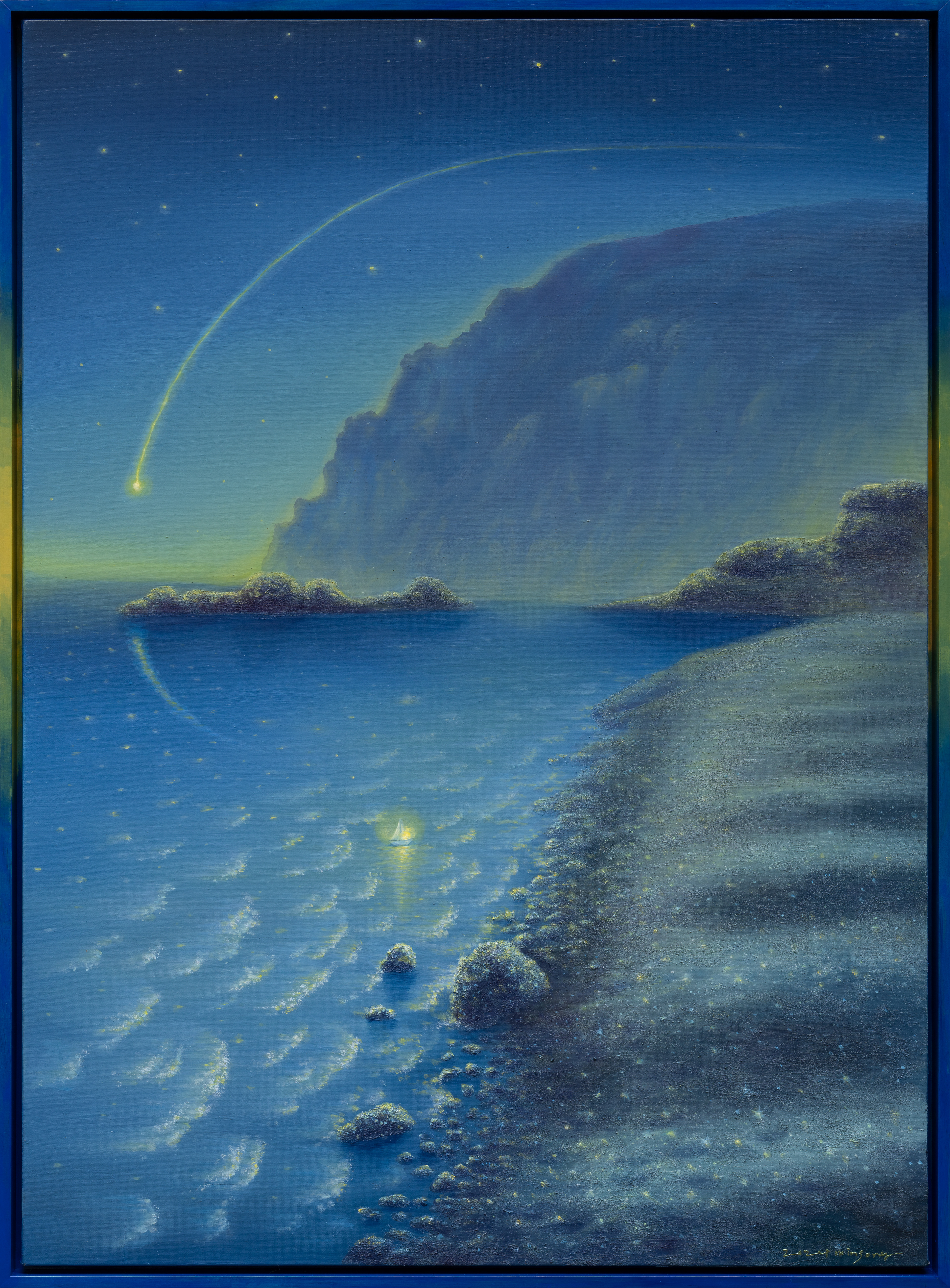 Find the star_acrylic on canvas_100x72.5cm_2024