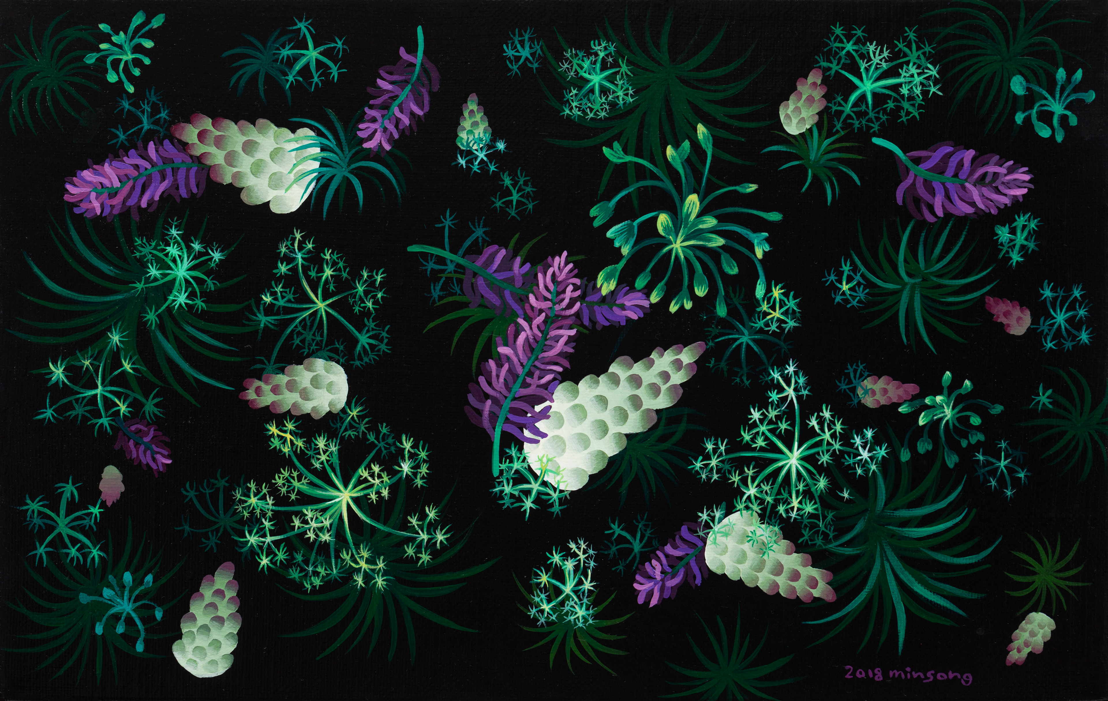 Forest of oblivion _acrylic on canvas_33.4x19_2018